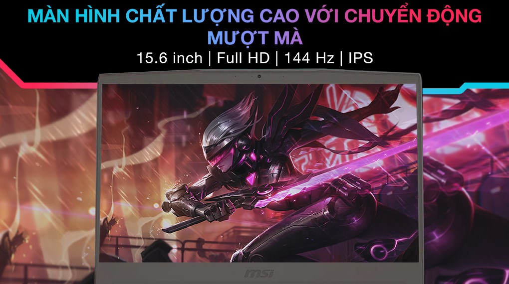 Laptop MSI Gaming Thin 15 B13UC - 3247VN_16GB (i5 13420H, 16GB, 512GB, RTX 3050 4GB, Full HD 144Hz, Win11)