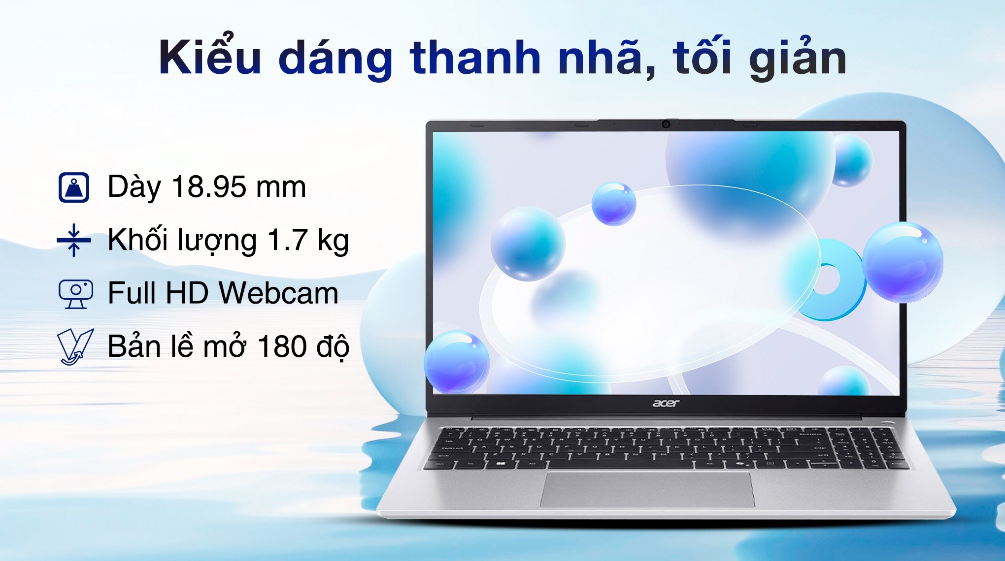 Laptop Acer Aspire Lite 15 AL15 42P R08M - NX.D3QSV.001 (R7 7730U, 16GB, 512GB, Full HD, OfficeH24+365, Win11)