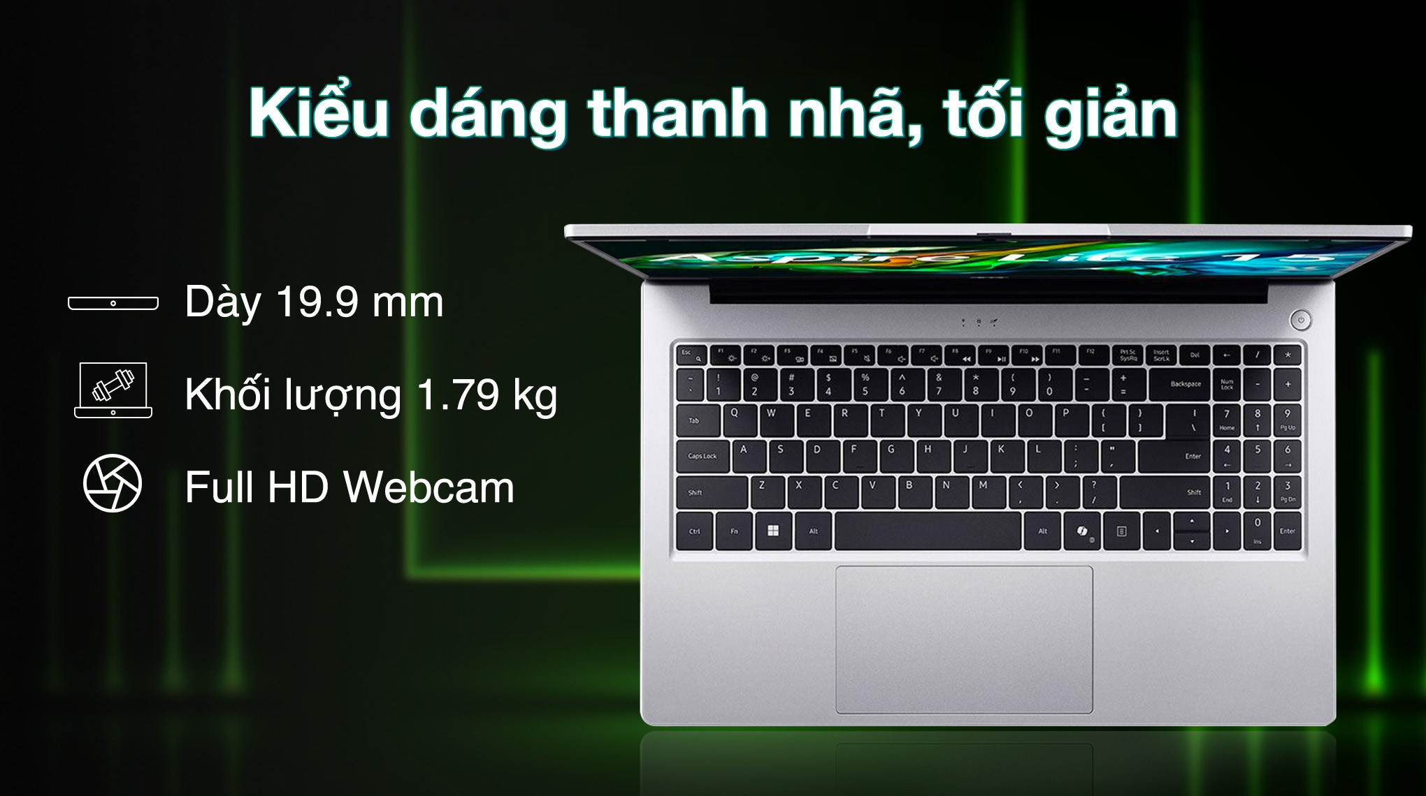 Laptop Acer Aspire Lite 15 AL15 72P 581V - NX.D4CSV.001 (i5 13500H, 16GB, 512GB, Full HD, Win11)