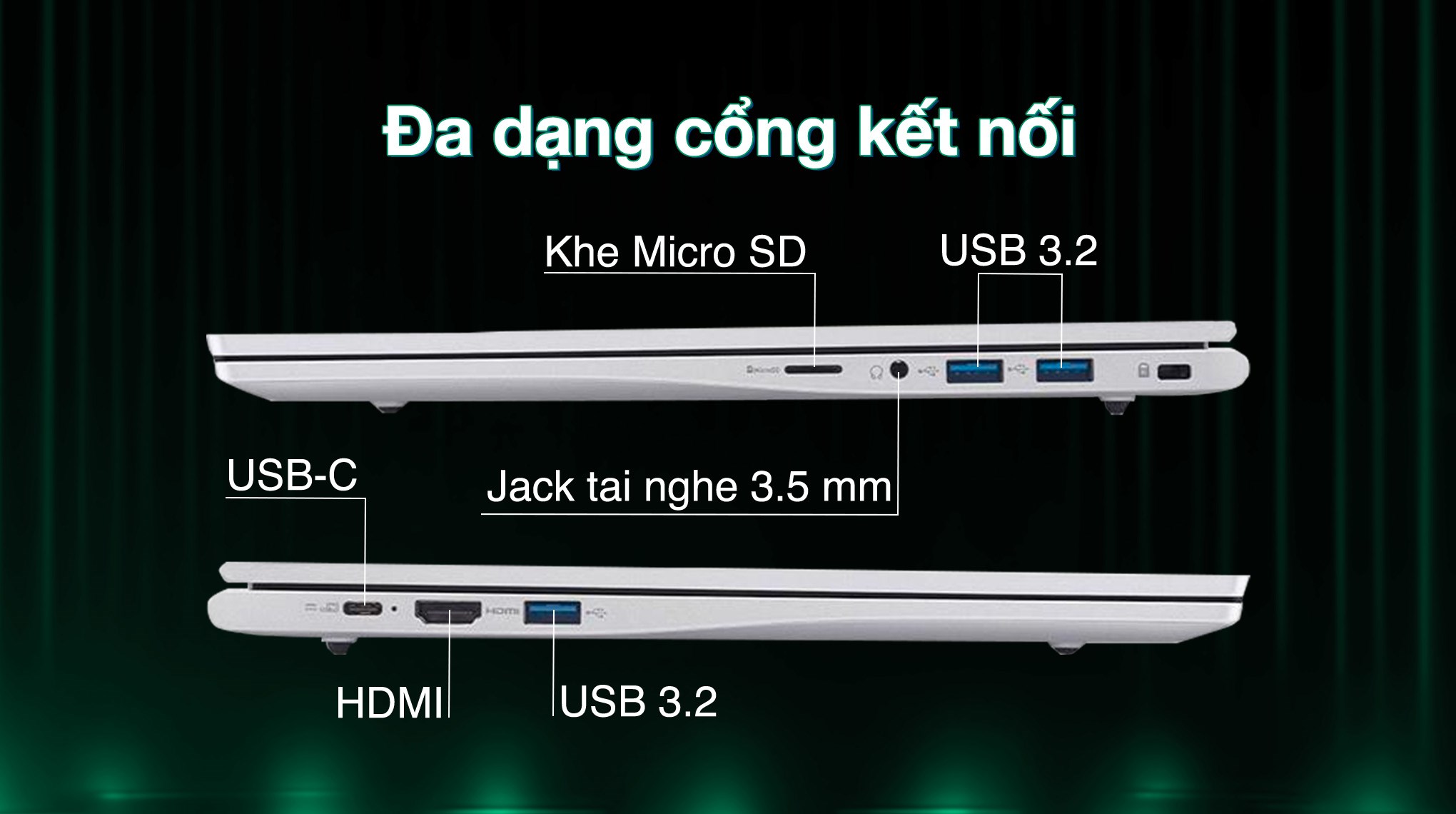 Laptop Acer Aspire Lite 15 AL15 72P 581V - NX.D4CSV.001 (i5 13500H, 16GB, 512GB, Full HD, Win11)