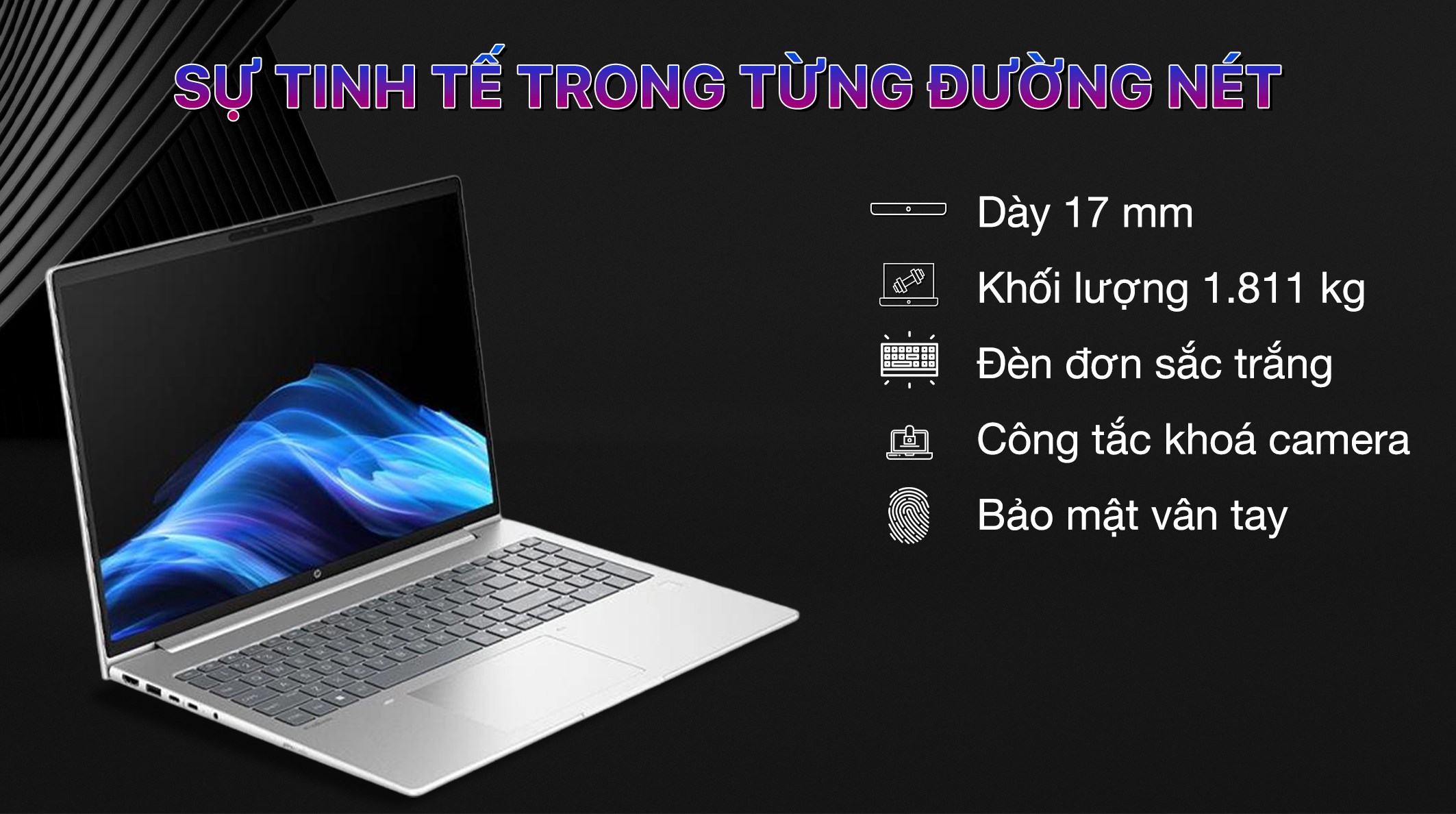 Laptop HP Probook 4 G1i 16 - BQ5D3PT (Ultra 5 225U, 8GB, 512GB, WUXGA, Win11)