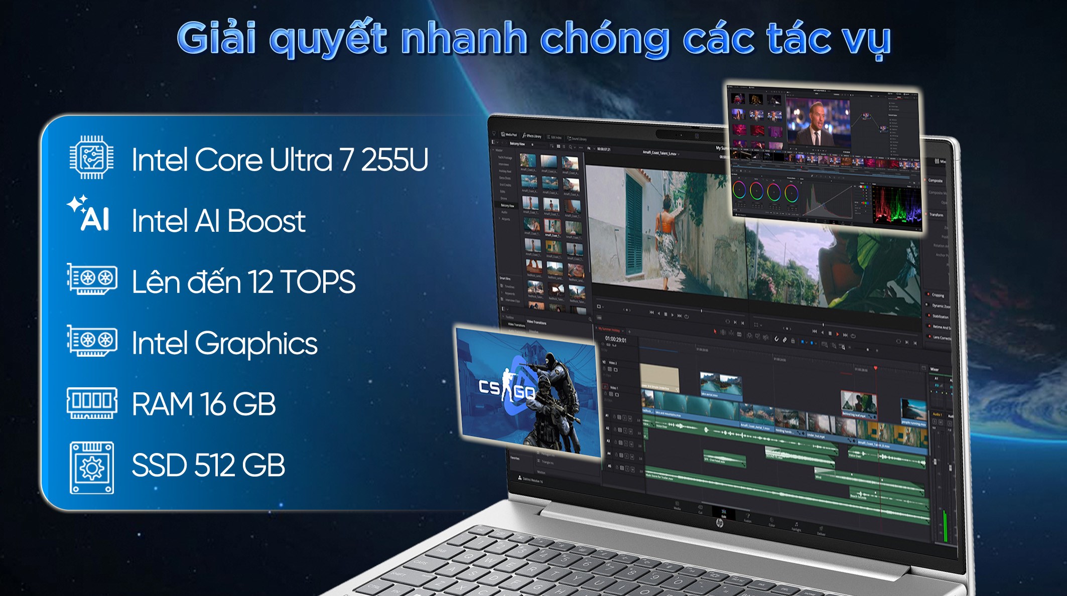 Laptop HP Probook 4 G1i 16 - BQ5E1PT (Ultra 7 255U, 16GB, 512GB, WUXGA, Win11)