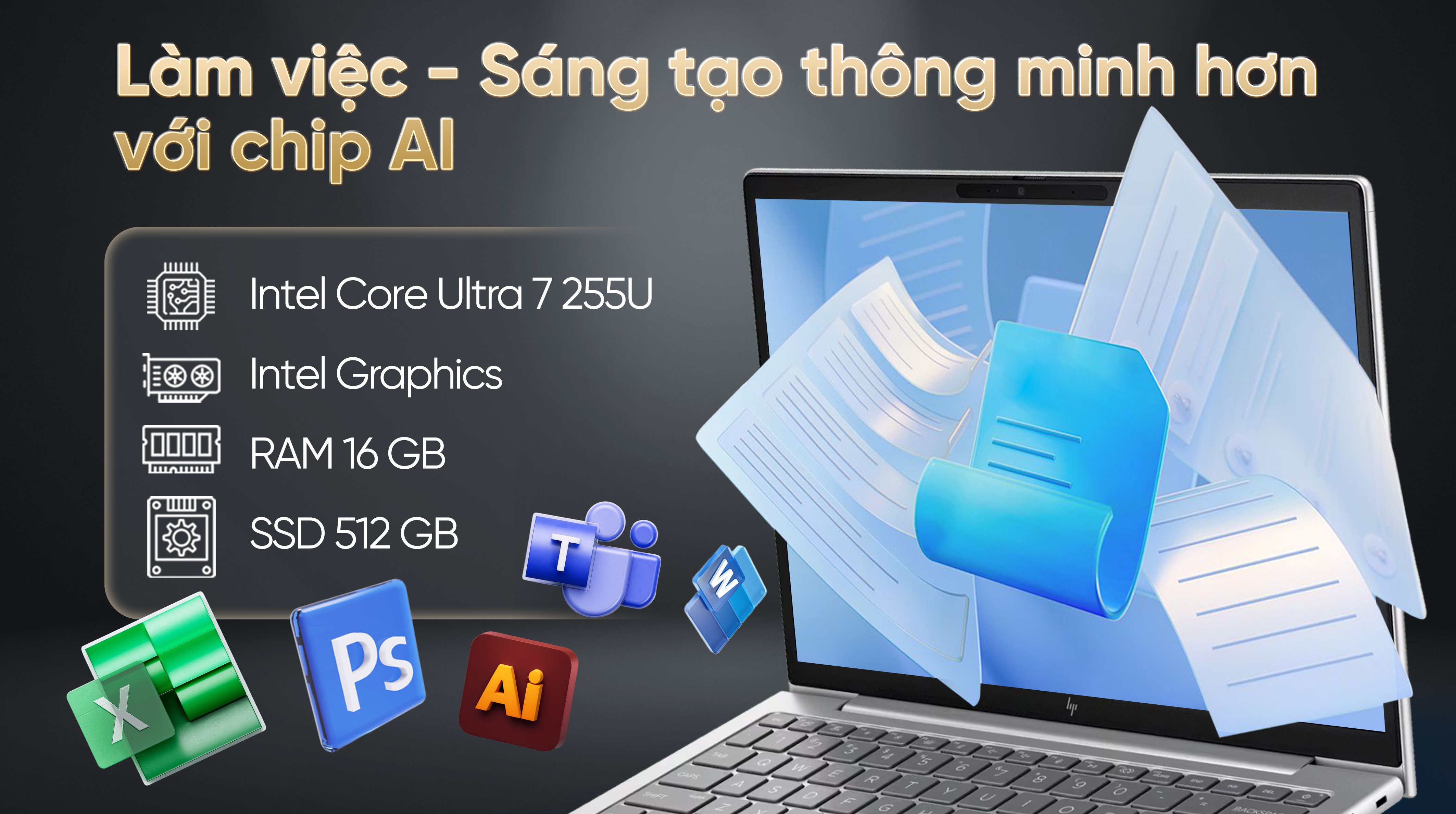 Laptop HP EliteBook 6 G1i 13 - BQ9M6PT (Ultra 7 255U, 16GB, 512GB, WUXGA, Win11)