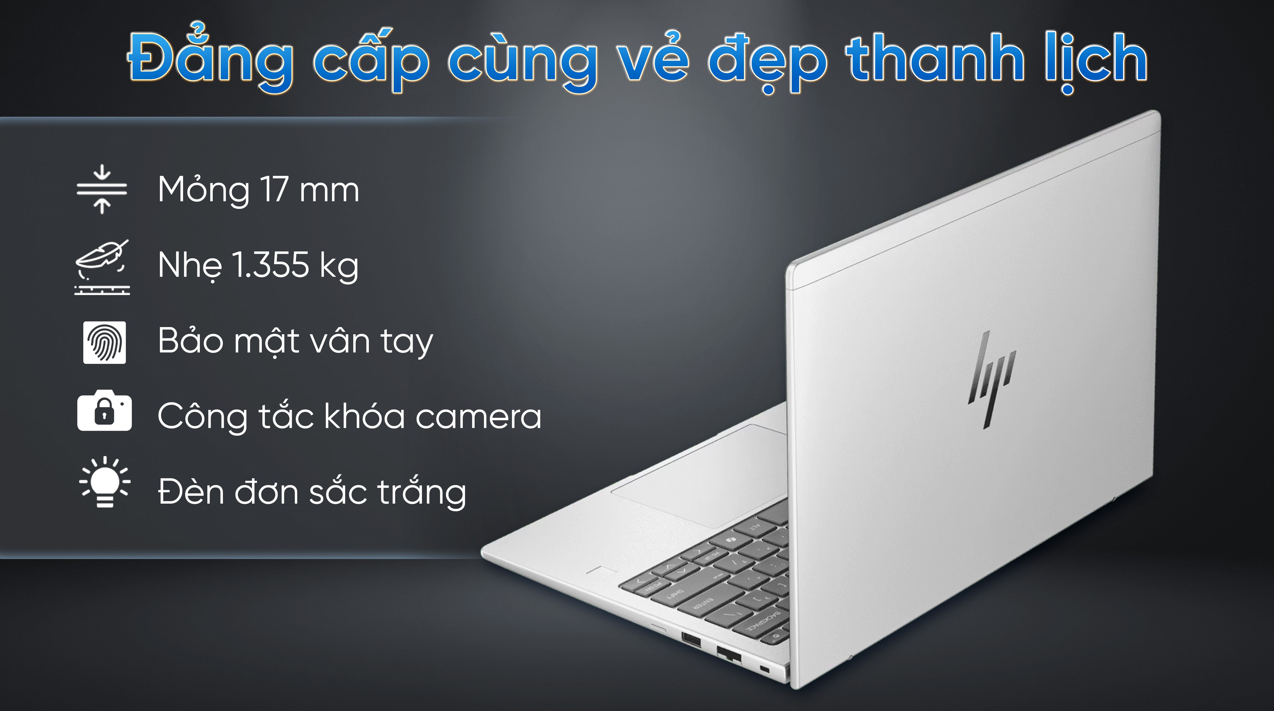 Laptop HP EliteBook 6 G1i 13 - BQ9Q3PT (Ultra 7 255U, 16GB, 512GB, WUXGA, Cảm ứng, Win11)