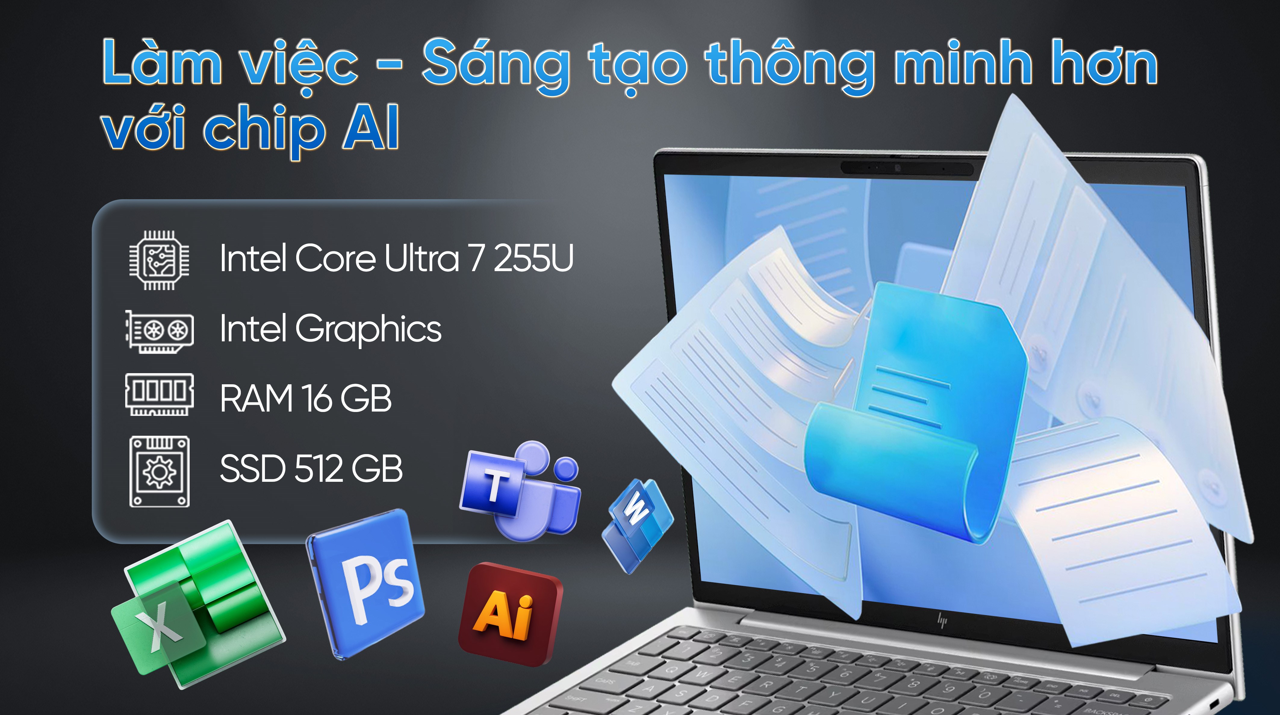 Laptop HP EliteBook 6 G1i 13 - BQ9Q3PT (Ultra 7 255U, 16GB, 512GB, WUXGA, Cảm ứng, Win11)