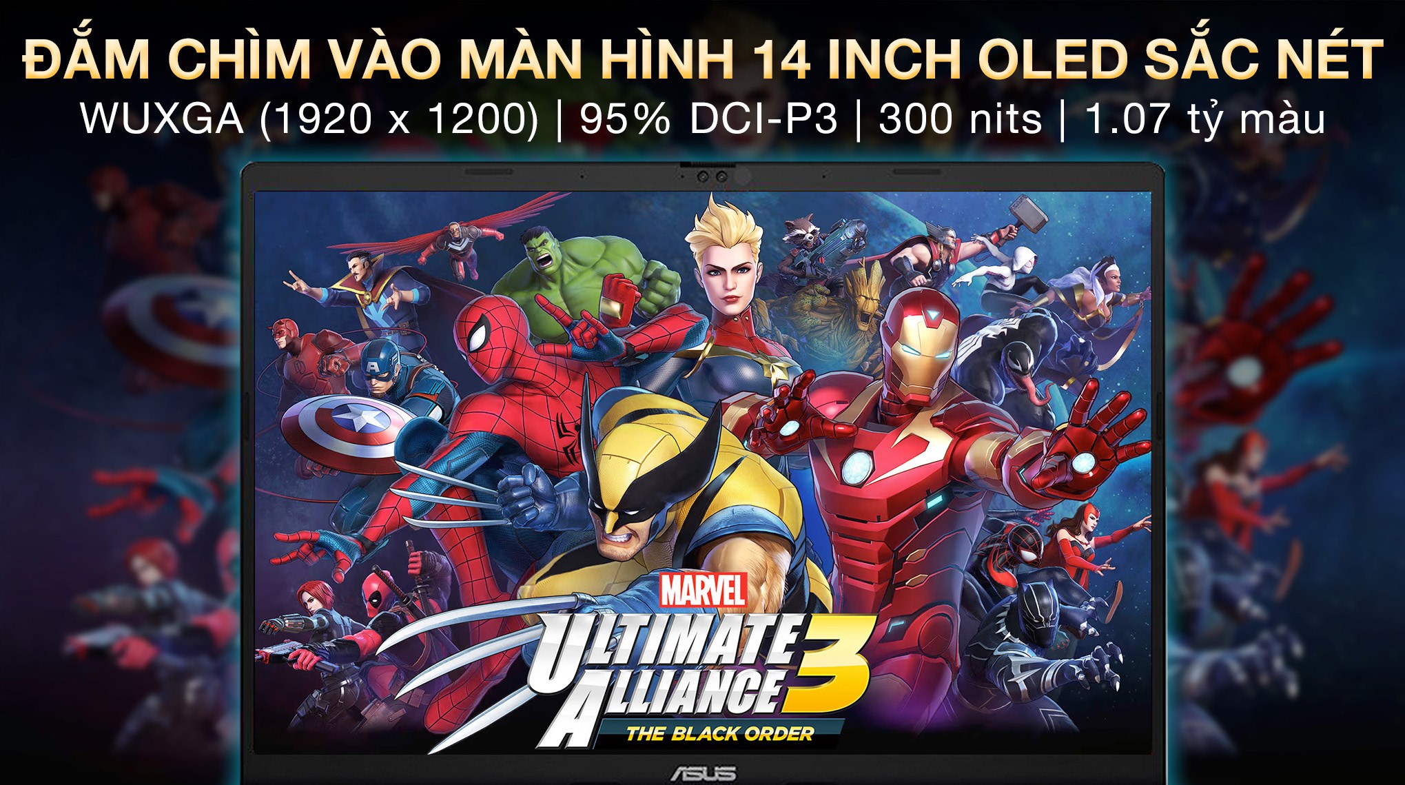 Laptop Asus Vivobook S14 M3407KA - SF034WS (R5 AI 330, 16GB, 512GB, WUXGA OLED, OfficeH24+365, Win11)