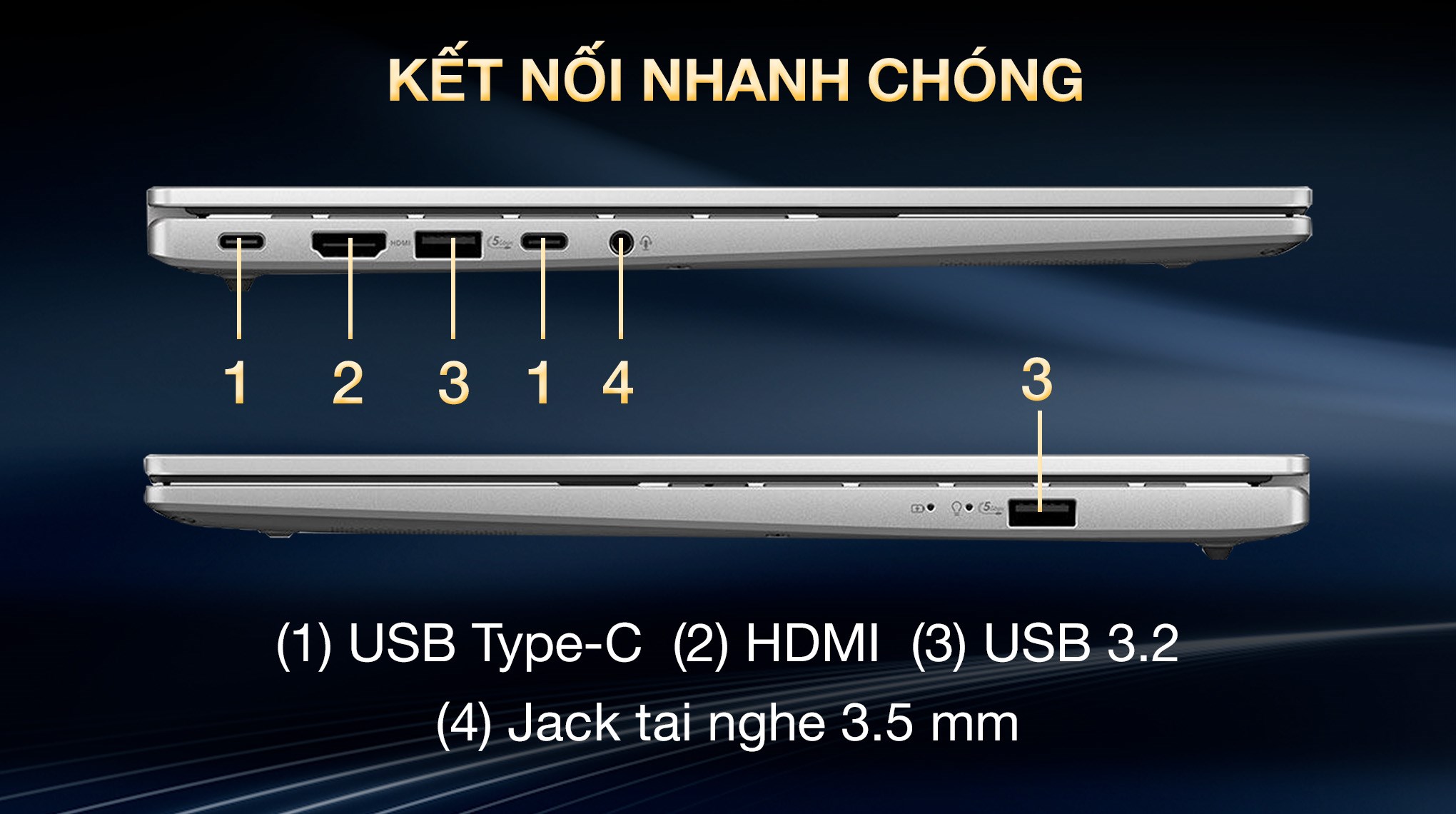 Laptop Asus Vivobook S14 M3407KA - SF034WS (R5 AI 330, 16GB, 512GB, WUXGA OLED, OfficeH24+365, Win11)