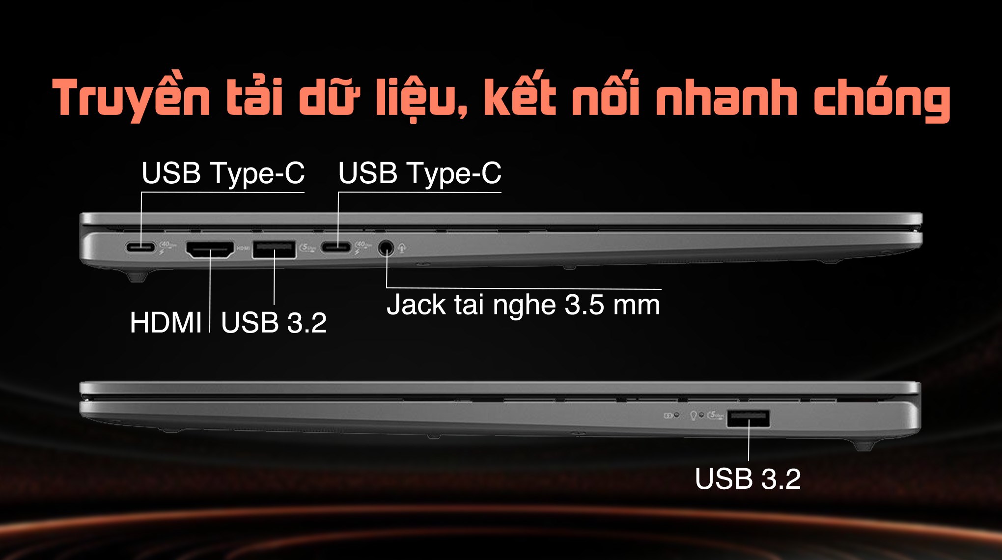 Laptop Asus Vivobook S16 S3607CA - SH082WS (Ultra 5 225H, 16GB, 512GB, Full HD OLED, OfficeH24+365, Win11)