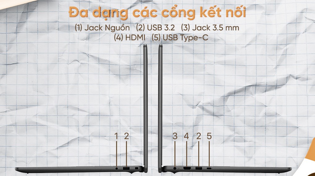 Laptop Dell 16 DC16250 - 71076092 (Core 5 120U, 16GB, 1TB, Full HD+, OfficeH24+365B, Win11)