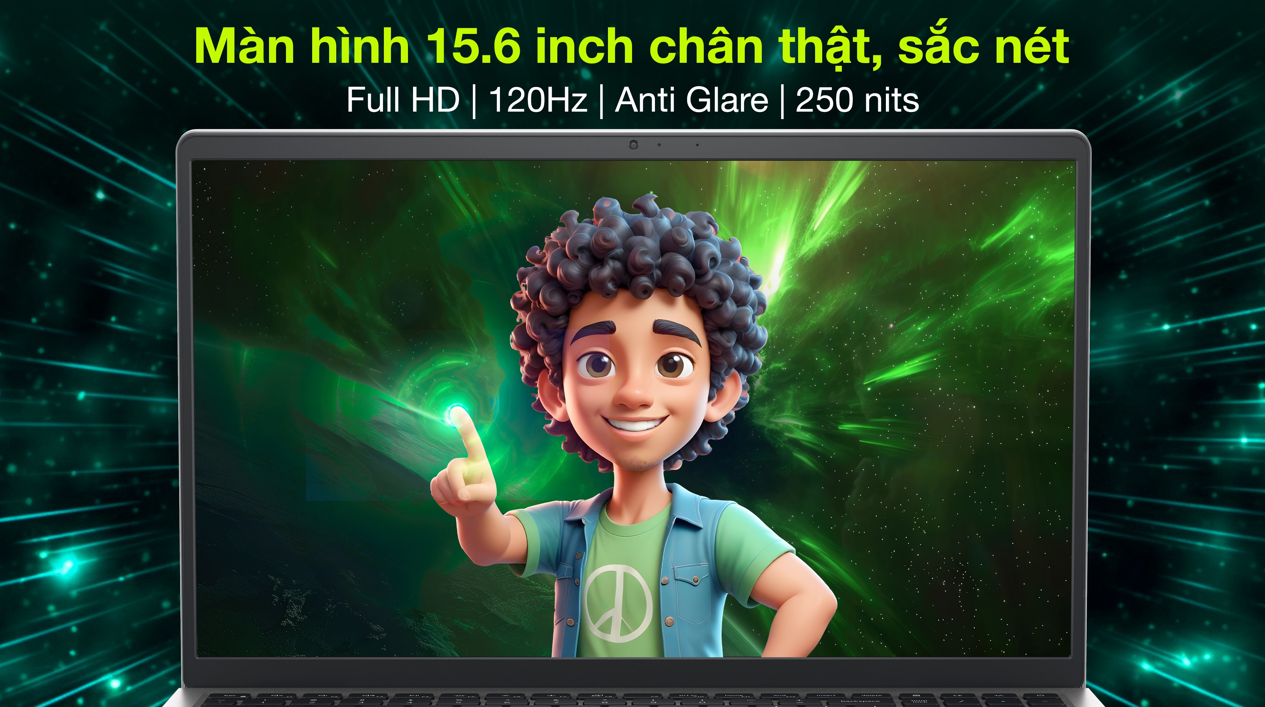 Laptop Dell 15 DC15250 - CPH997 (i7 1355U, 16GB, 1TB, Full HD 120Hz, OfficeH24+365, Win11)