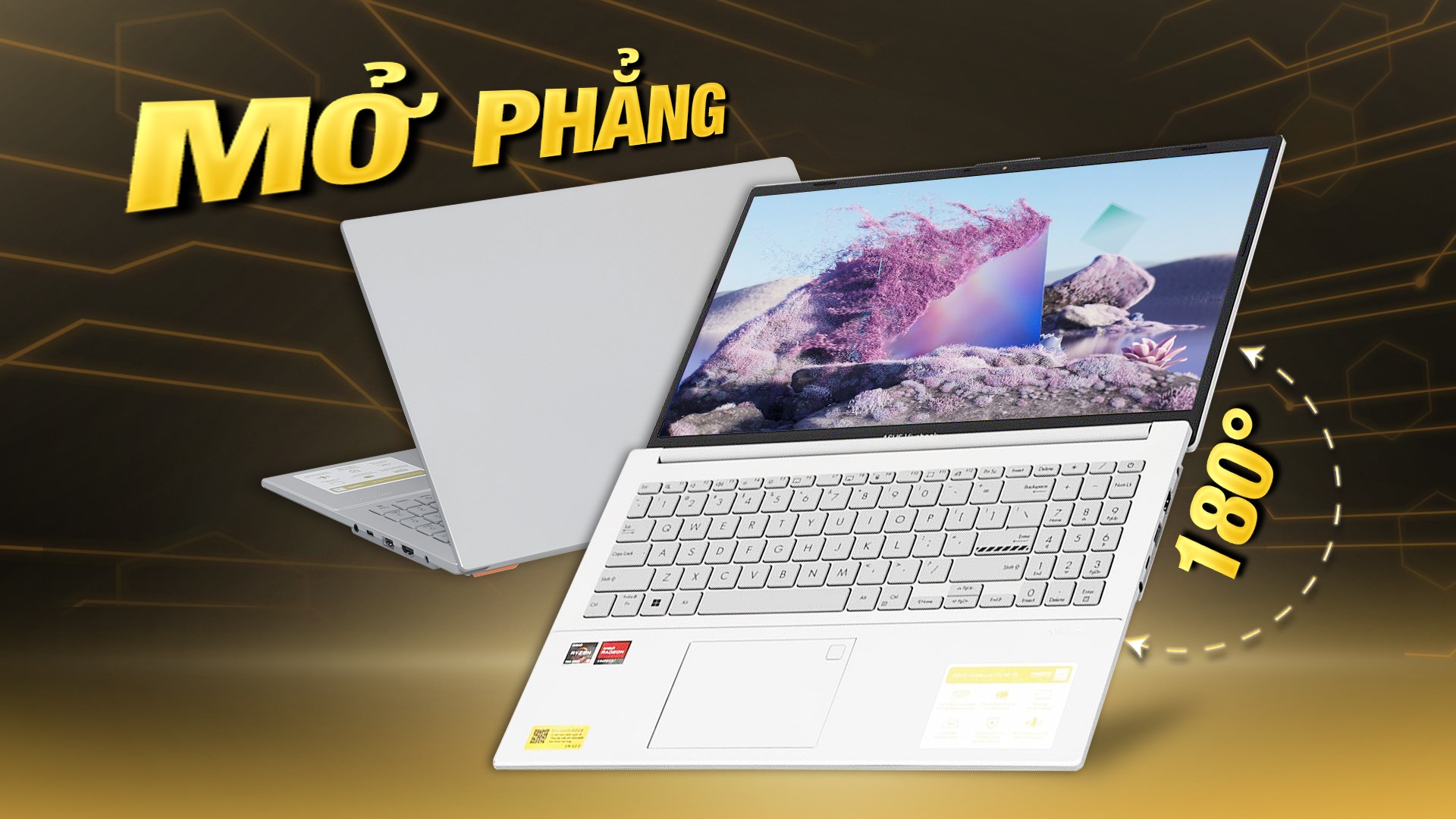 Laptop Asus Vivobook Go E1504FA - BQ1160W (R5 7520U, 16GB, 512GB, Full HD, Win11)