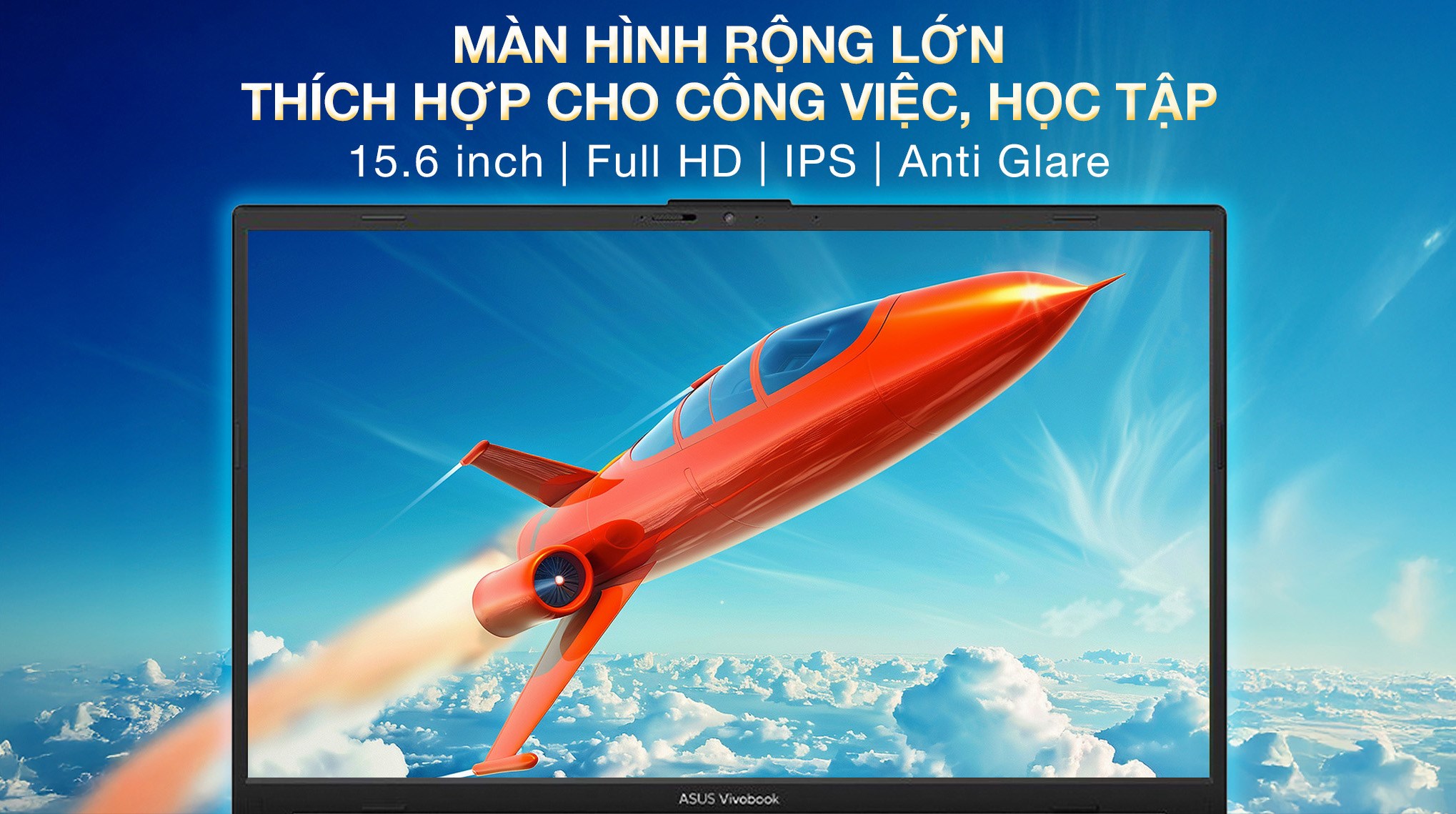 Laptop Asus Vivobook Go E1504FA - BQ1160W (R5 7520U, 16GB, 512GB, Full HD, Win11)