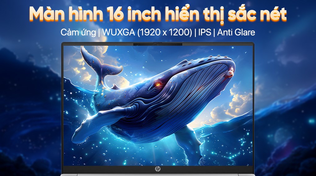 Laptop HP OmniBook 5 AI 16 af1052TU - C1MN6PA (Ultra 7 255U, 32GB, 512GB, WUXGA, Cảm ứng, OfficeH24, Win11)