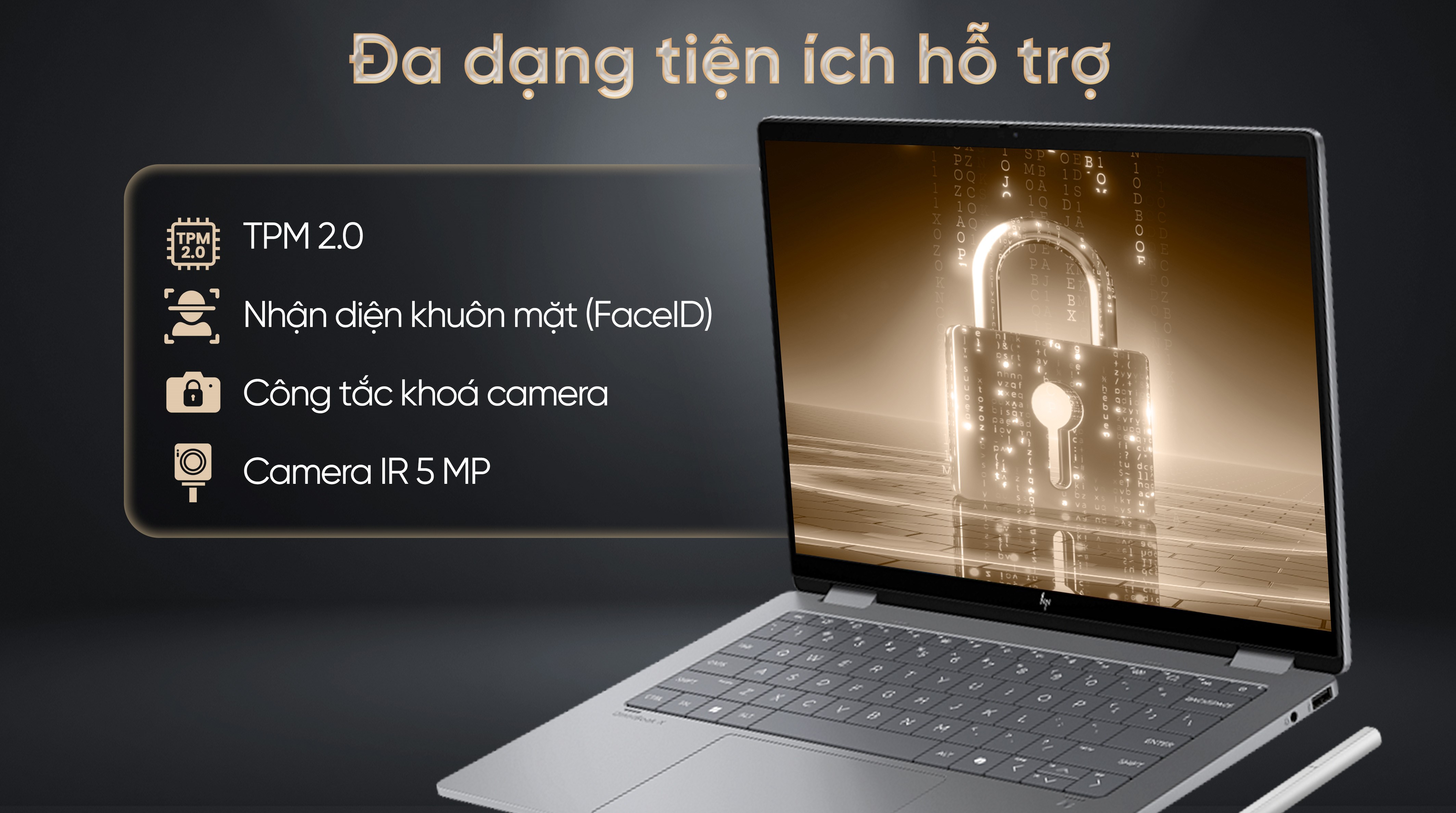 Laptop HP OmniBook X Flip 14 fk0092AU - BZ7P5PA (R5 AI 340, 16GB, 512GB, WUXGA, Cảm ứng, OfficeH24, Win11)