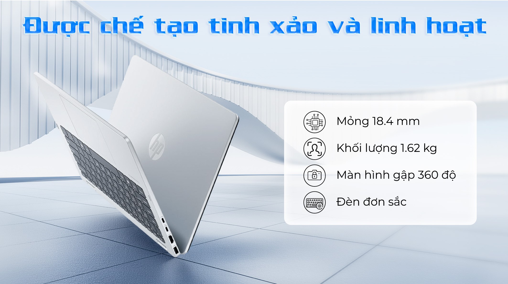 Laptop HP OmniBook 5 Flip 14 fp0055TU - BZ7Q4PA (Core 7 150U, 24GB, 512GB, WUXGA, Cảm ứng, OfficeH24, Win11)