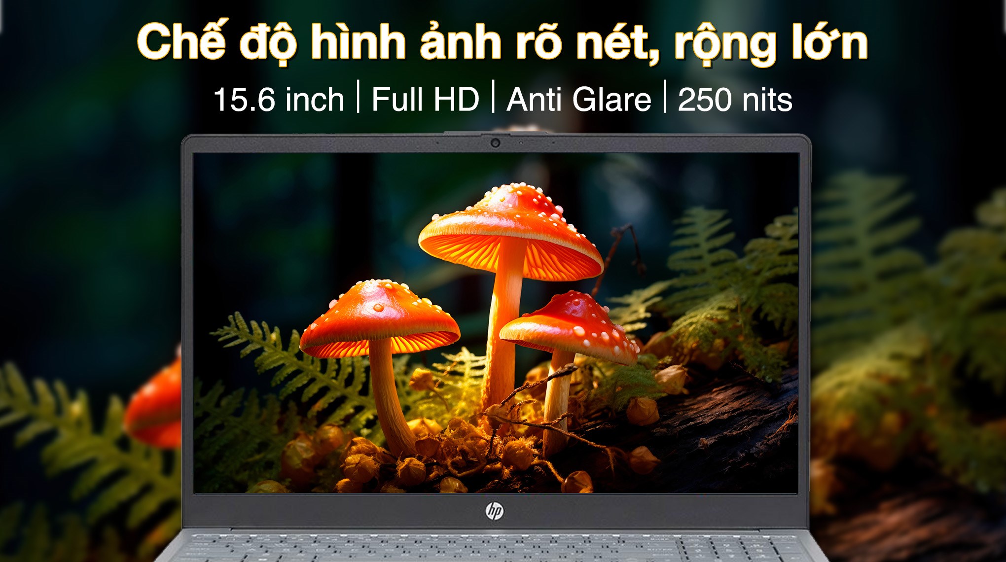 Laptop HP 15 fc0655AU - C81NGPA (R5 7430U, 16GB, 512GB, Full HD, Win11)