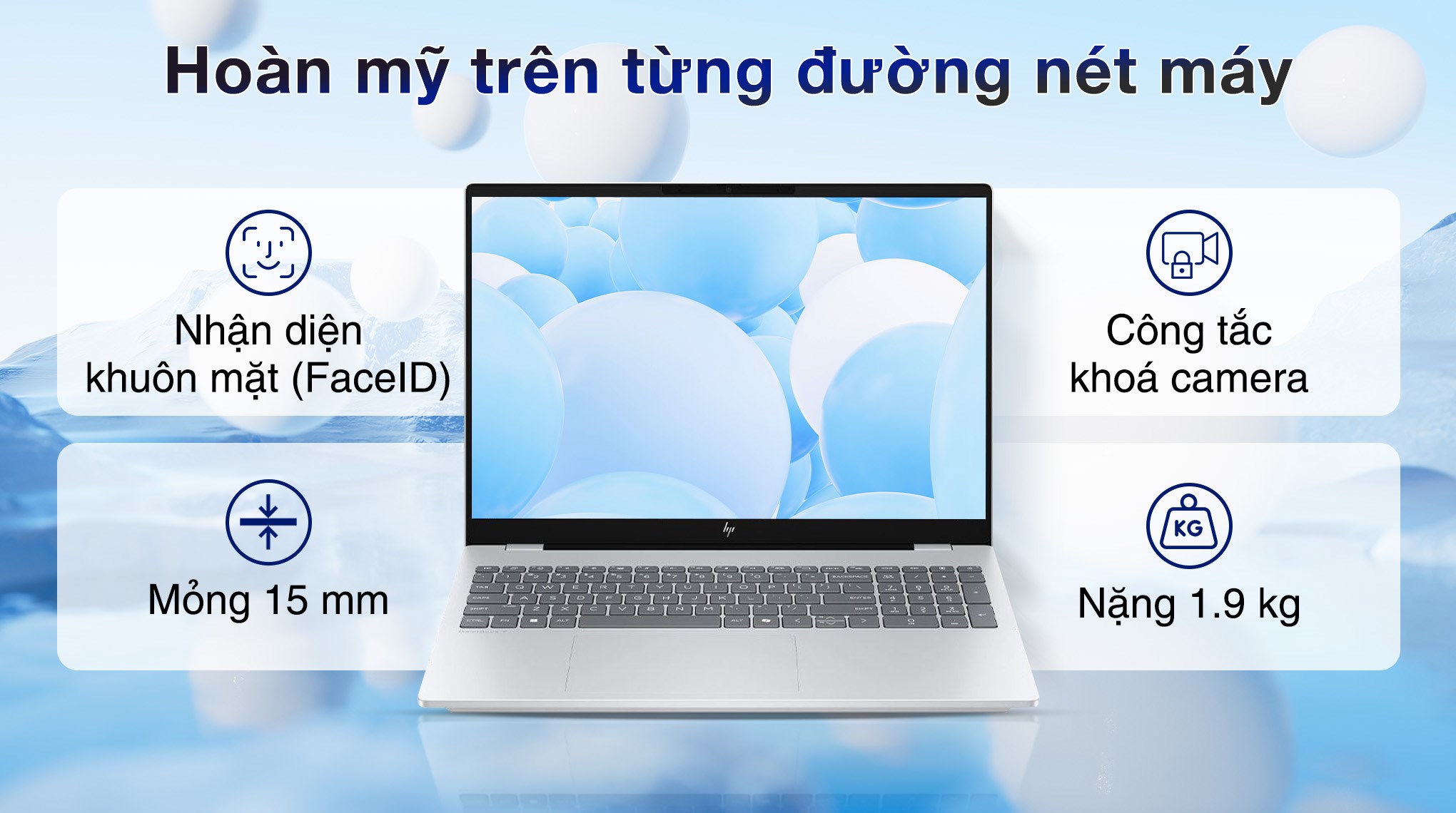 Laptop HP OmniBook 7 16 az0040TU - C2DR3PA (Core 9 270H, 32GB, 512GB, WUXGA, OfficeH24+365, Win11)