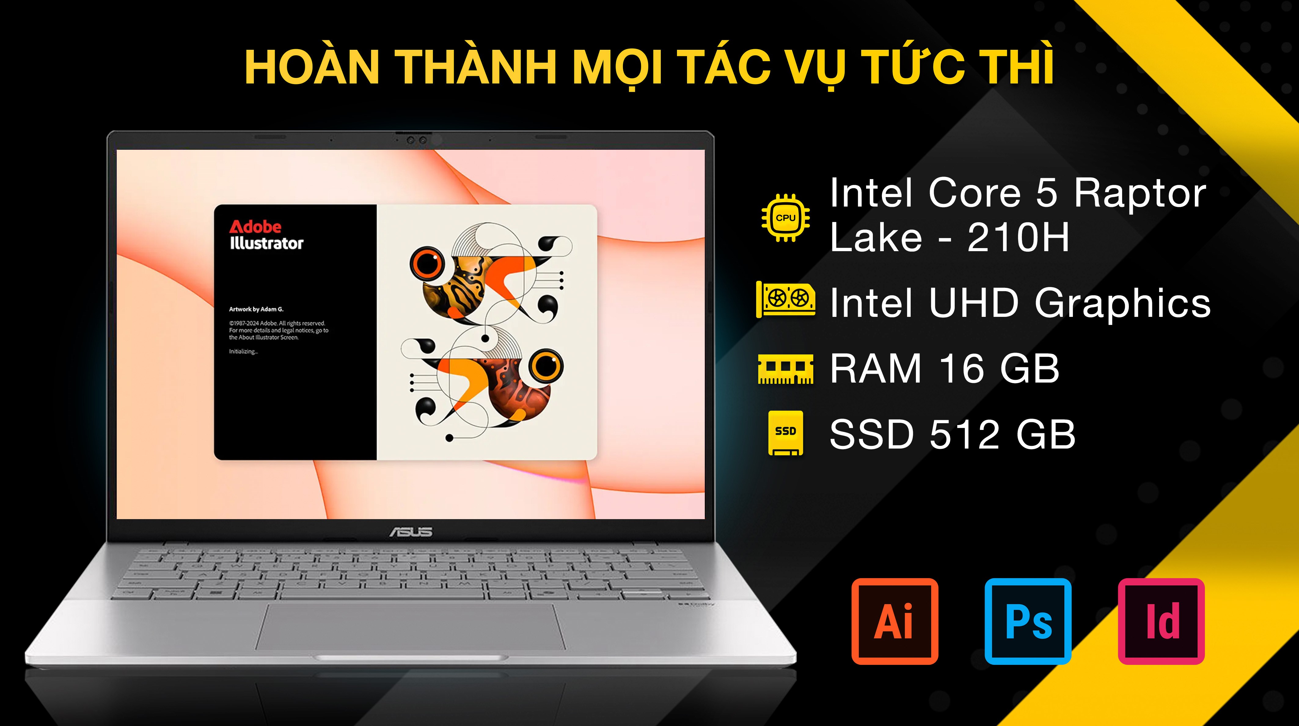 Laptop Asus Vivobook S14 S3407VA - LY146W (Core 5 210H, 16GB, 512GB, WUXGA, Win11)