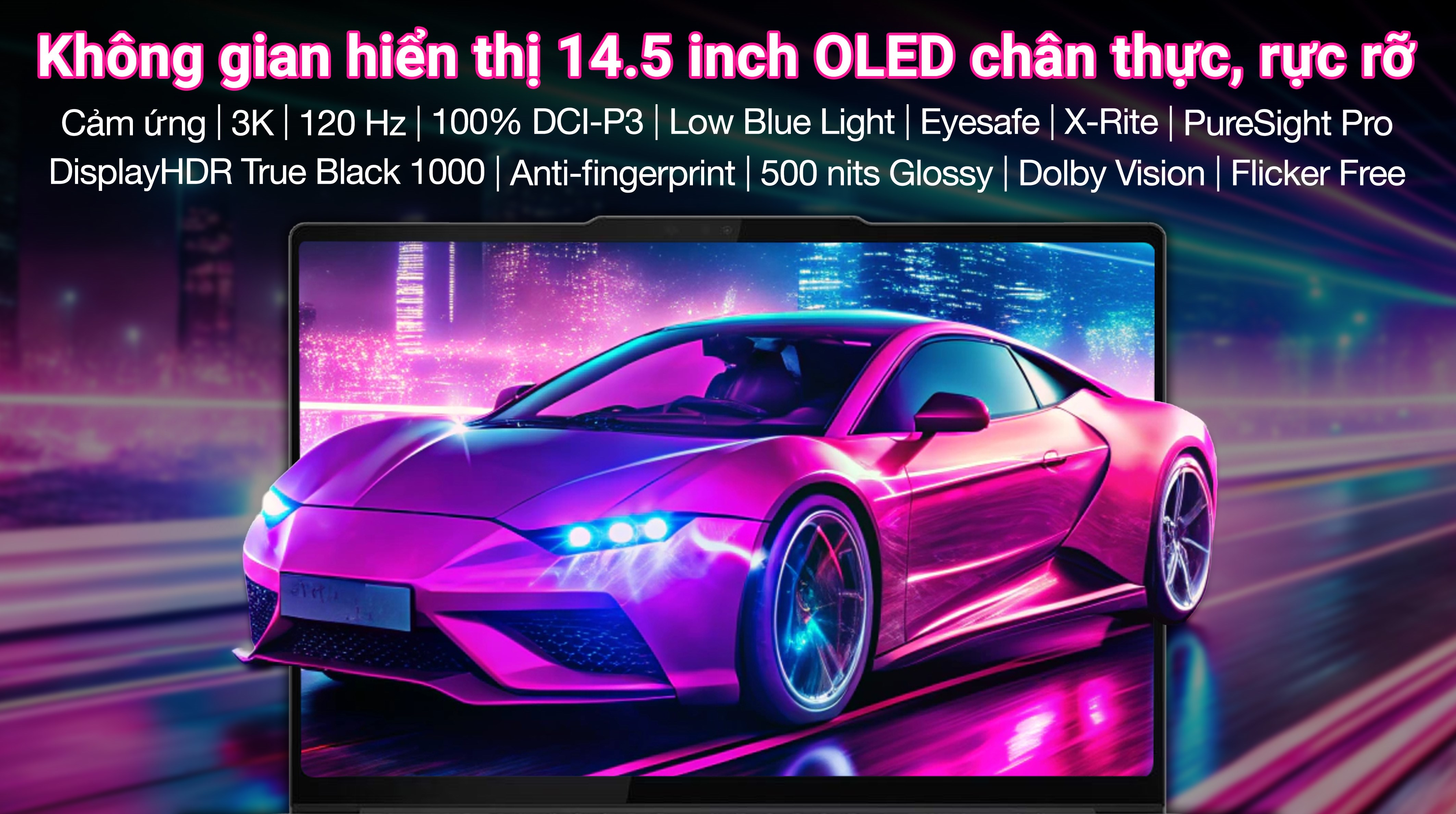 Laptop Lenovo Yoga Pro 7 14IAH10 - 83KF002BVN (Ultra 9 285H, 32GB, 1TB, 3K OLED 120Hz, Cảm ứng, OfficeH24+365, Win11)
