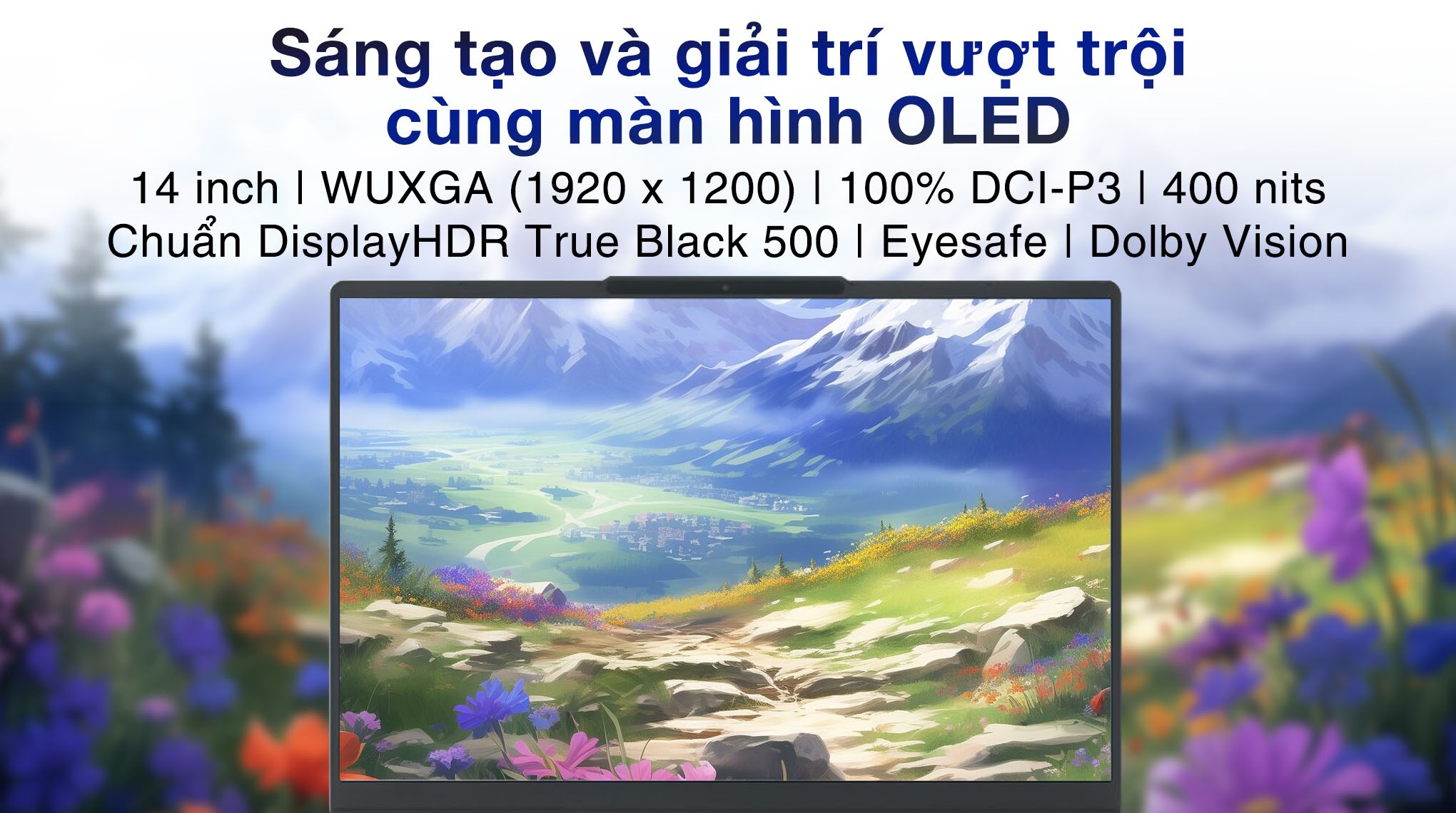 Laptop Lenovo Yoga Slim 7 OLED 14IMH9 - 83CV00D8VN (Ultra 5 125H, 16GB, 1TB, WUXGA OLED, OfficeH24+365, Win11)