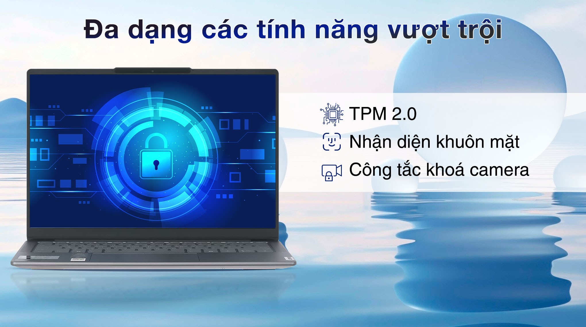 Laptop Lenovo Yoga Slim 7 OLED 14IMH9 - 83CV00DKVN (Ultra 7 155H, 32GB, 1TB, WUXGA OLED, OfficeH24+365, Win11)