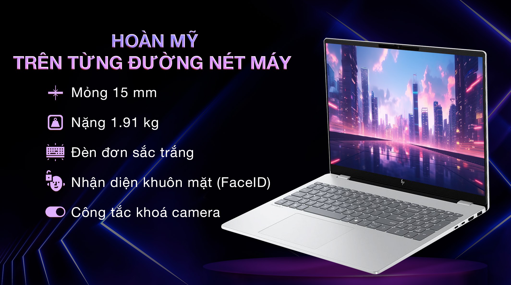 Laptop HP OmniBook 7 16 az0038TU - C2CX1PA (Core 5 210H, 24GB, 512GB, WUXGA, OfficeH24, Win11)