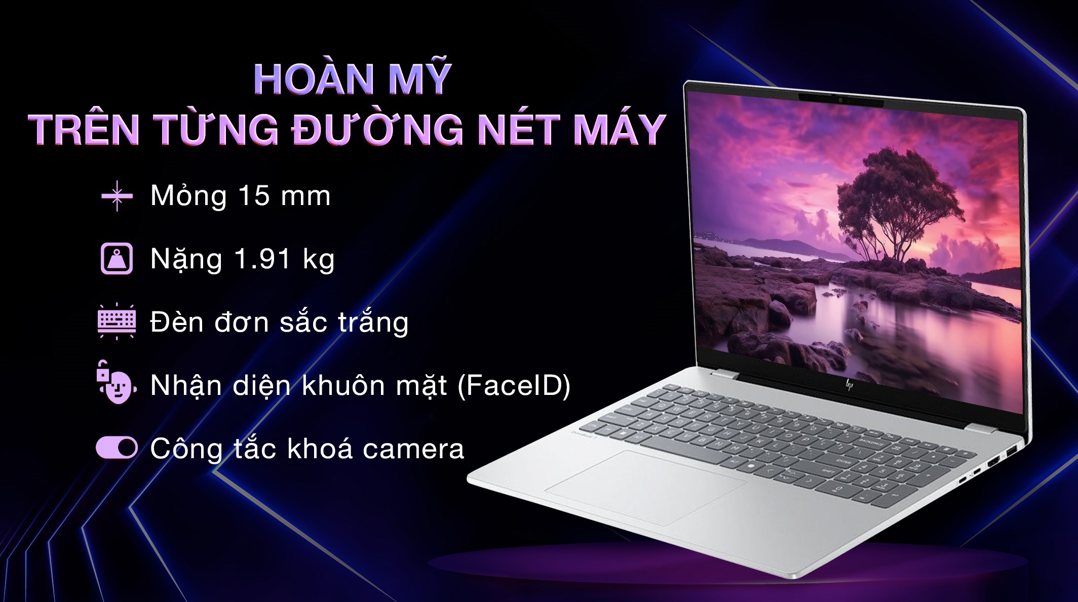 Laptop HP OmniBook 7 16 az0043TU - C2CX3PA (Core 7 240H, 32GB, 512GB, WUXGA, OfficeH24, Win11)