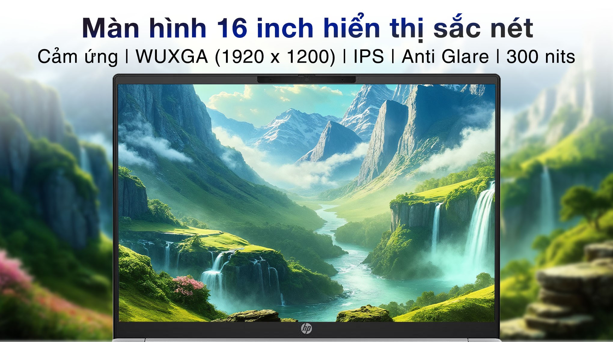 Laptop HP OmniBook 5 16 ag1066AU - BZ7S9PA (R7 Al 350, 16GB, 512GB, WUXGA, Cảm ứng, OfficeH24+365B, Win11)