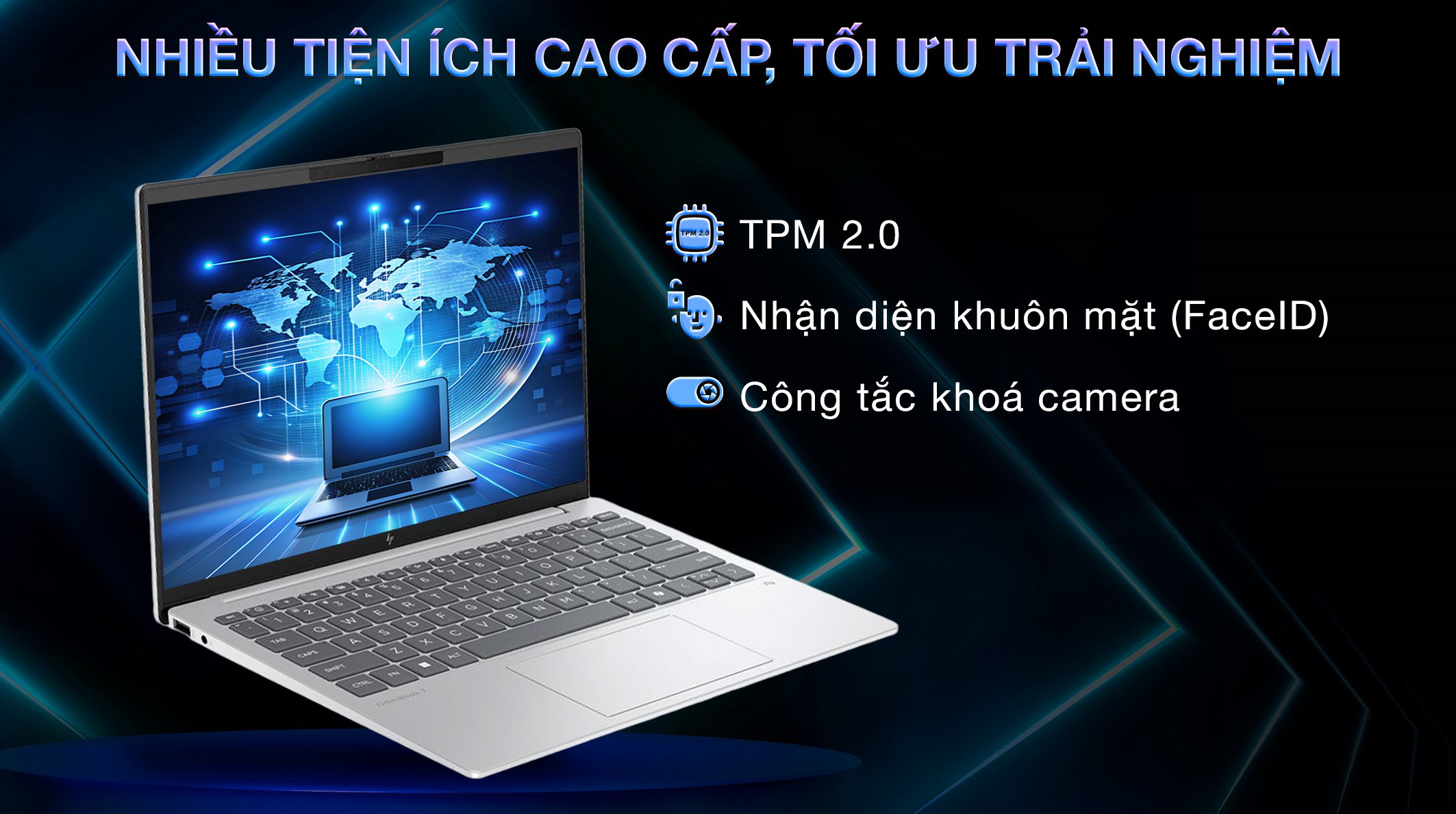 Laptop HP OmniBook 7 Aero 13 bg1083AU - BZ7R9PA (R7 Al 350, 32GB, 512GB, WUXGA, OfficeH24+365B, Win11)