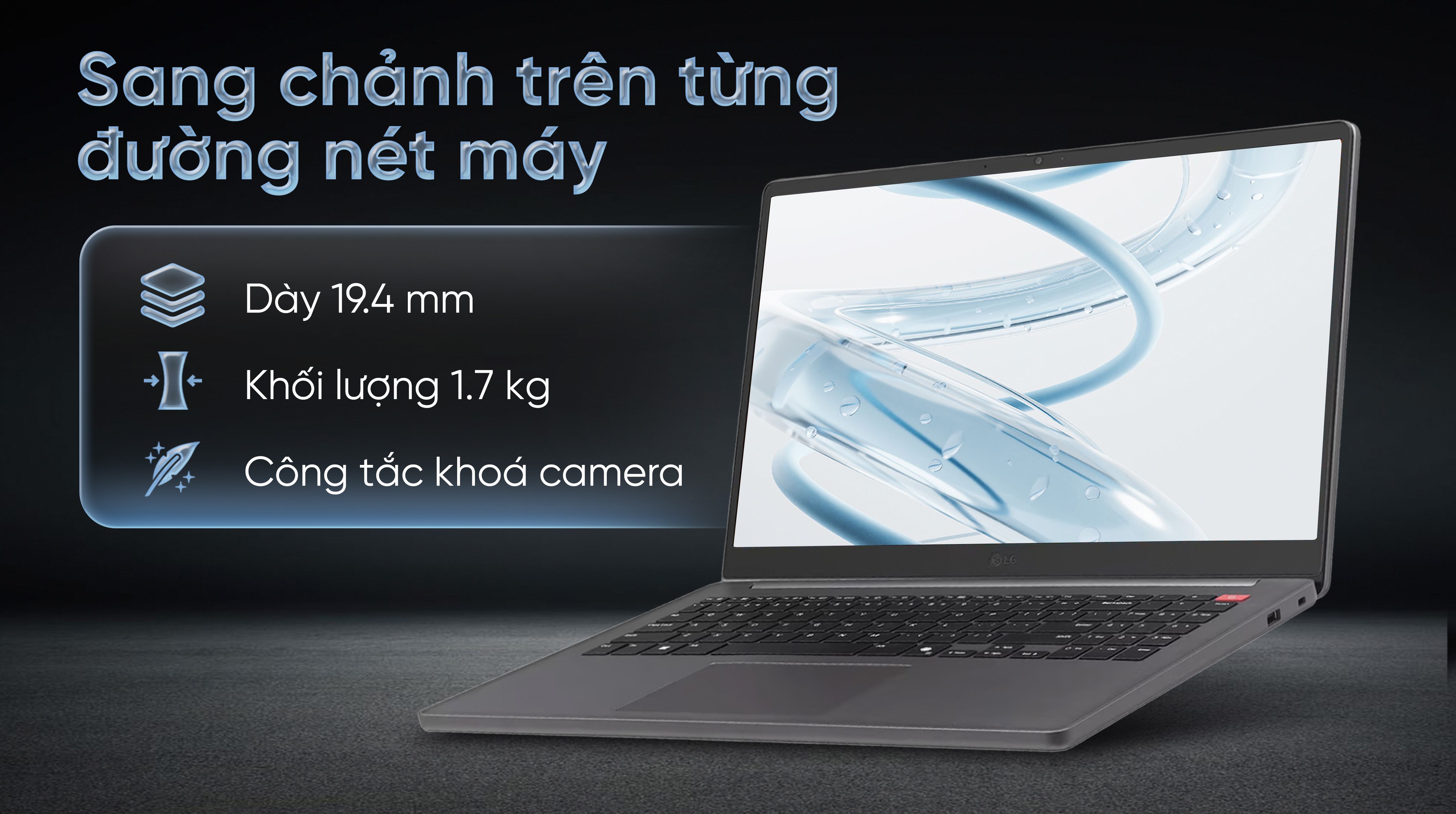 Laptop LG Grambook 15U50T - 15U50T-G.AV56A5 (i5 1334U, 16GB, 512GB, Full HD, Win11)