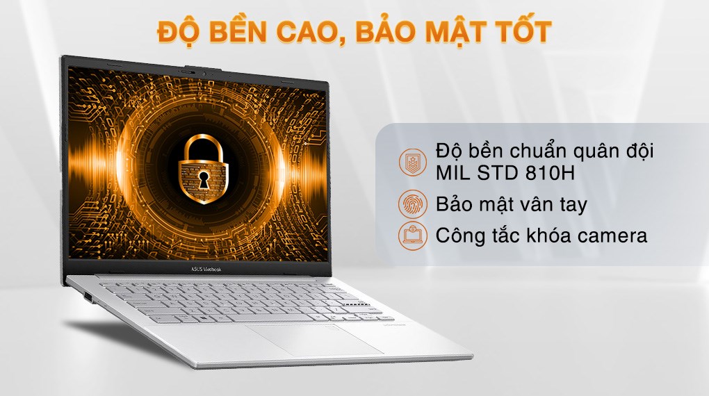 Laptop Asus Vivobook Go E1404FA - EB482W (R5 7520U, 16GB, 512GB, Full HD, Win11)