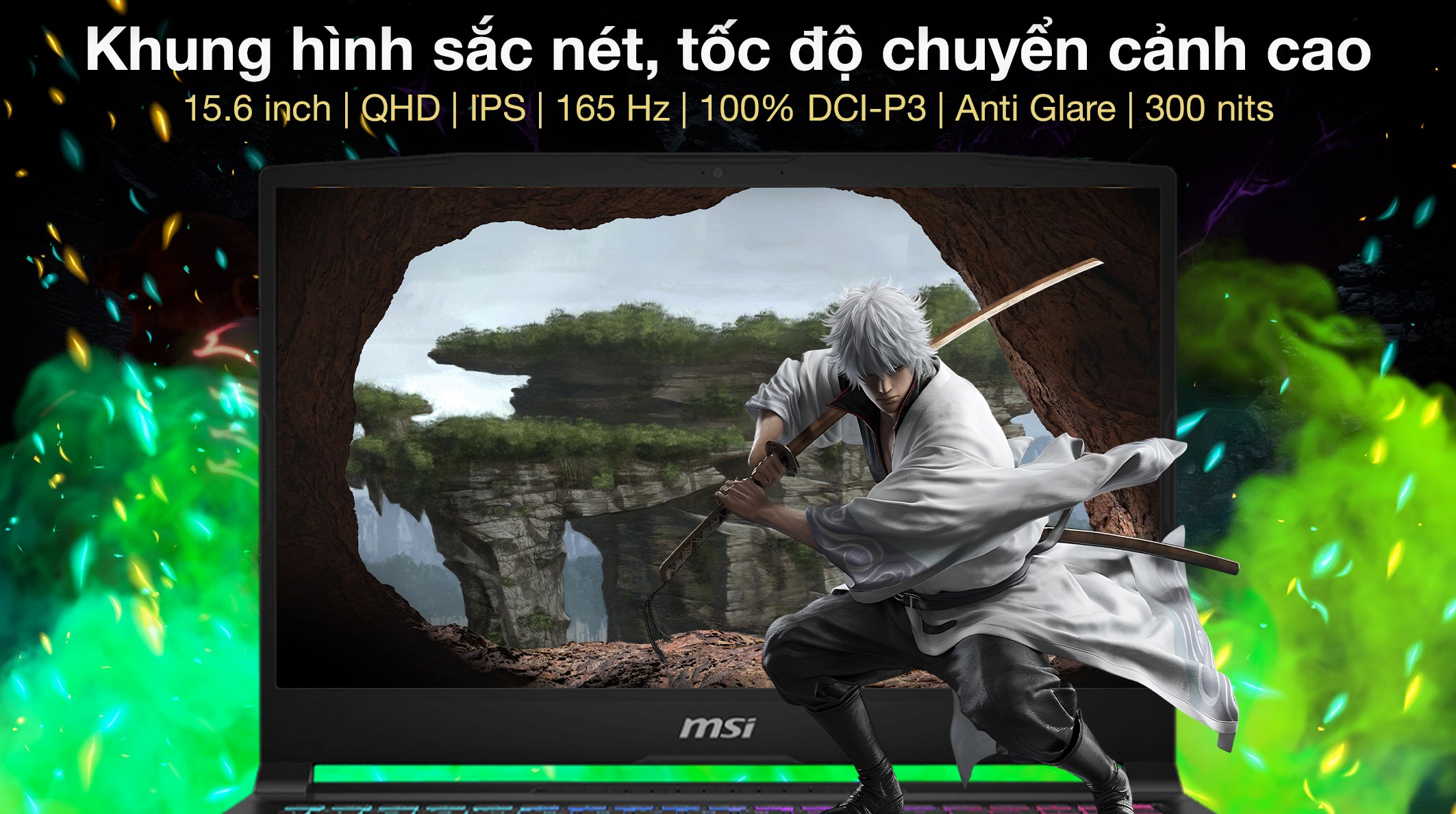 Laptop MSI Gaming Katana 15 HX B14WGK - 023VN (i7 14650HX, 16GB, 1TB, RTX 5070 8GB, QHD, 165Hz, Win11)