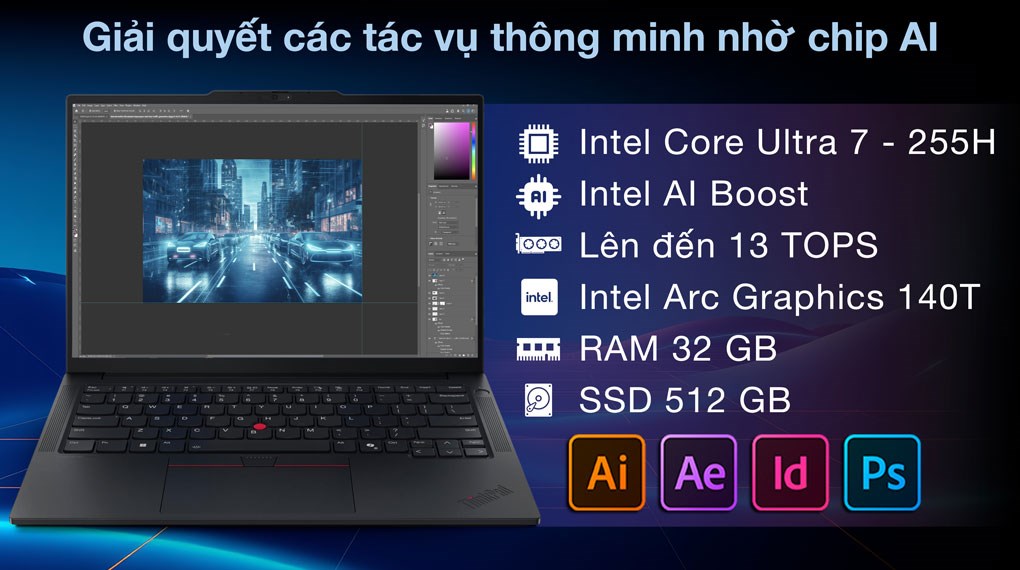 Laptop Lenovo ThinkPad E14 Gen 7 - 21SX0031VN (Ultra 7 255H, 32GB, 512GB, WUXGA, Win11)