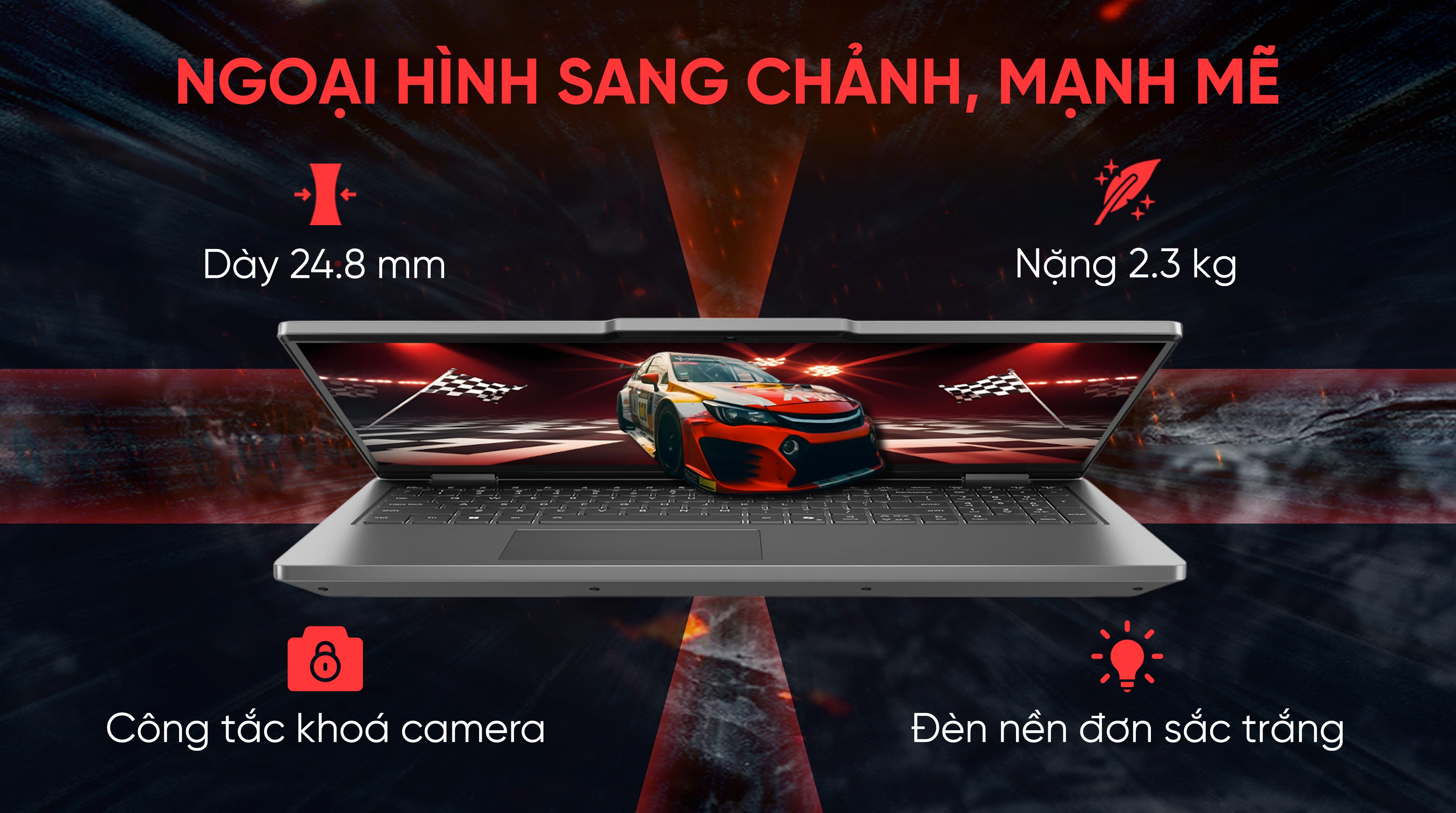 Laptop Lenovo Gaming LOQ Essential 15IRX11 - 83SC003SVN (i5 13450HX, 16GB, 1TB, RTX 5050 8GB, Full HD, 144Hz, Win11)