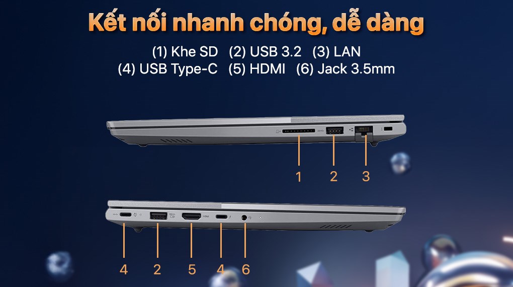 Laptop Lenovo ThinkBook 14 G8 - 21SG007TVN (Core 7 240H, 16GB, 512GB, WUXGA, Win11)