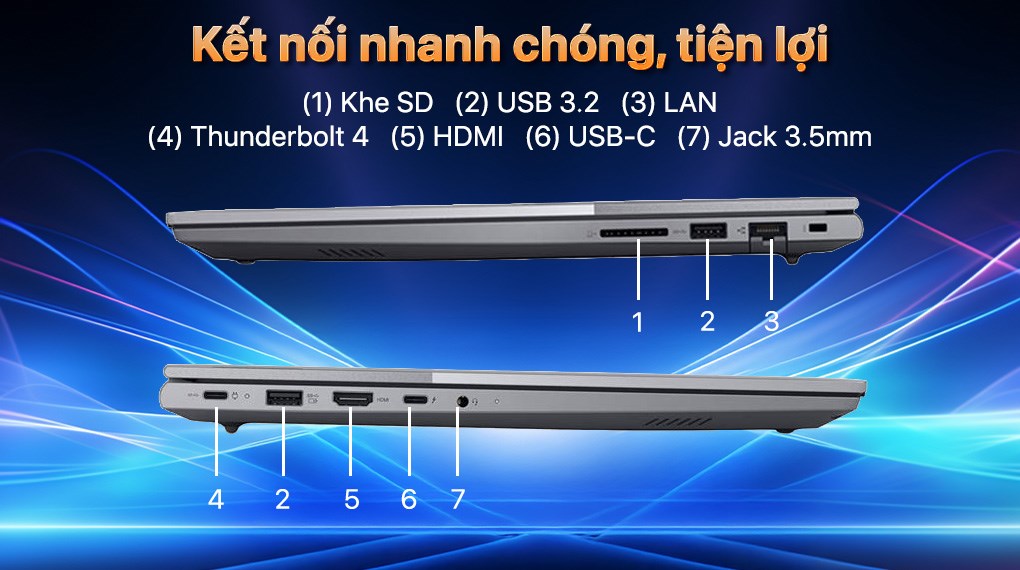 Laptop Lenovo ThinkBook 16 G8 - 21SH0099VN (Core 7 240H, 16GB, 512GB, WUXGA, Win11)