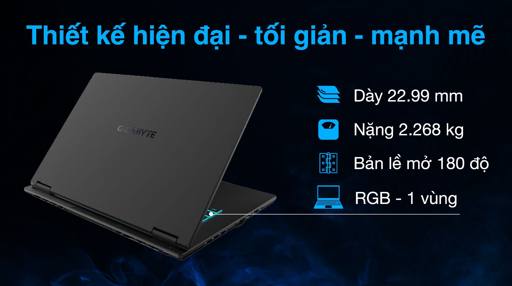 Laptop GIGABYTE Gaming A16 GA6H - CWHI3VNC94SH (i7 13620H, 16GB, 1TB, RTX 5070 8GB, WQXGA 165Hz, Win11)