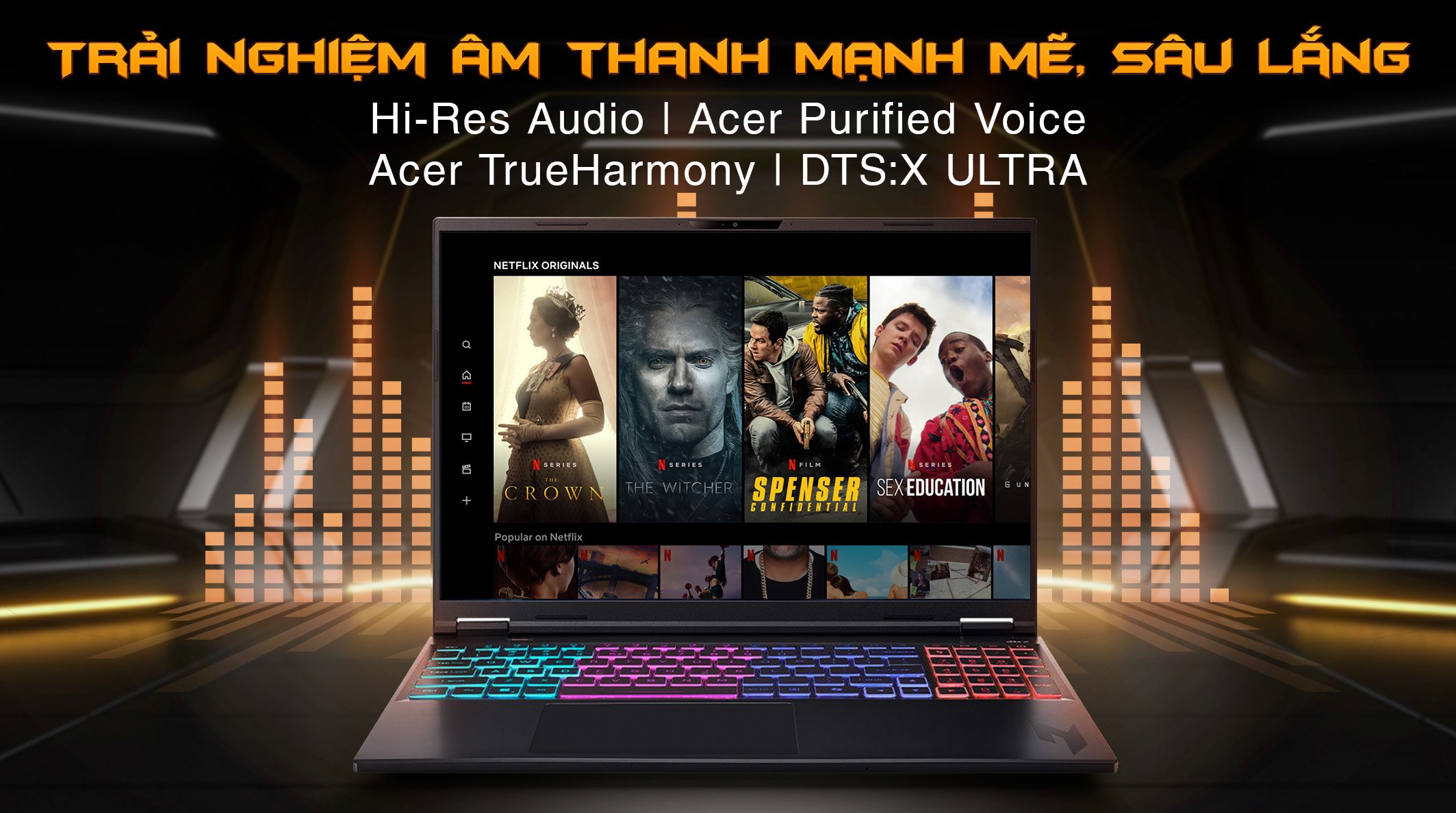 Laptop Acer Gaming Nitro ProPanel AN16S 61 R5F4 - NH.QXFSV.001 (R7 AI 350, 16GB, 512GB, RTX 5060 8GB, Full HD+ 180Hz, Win11)