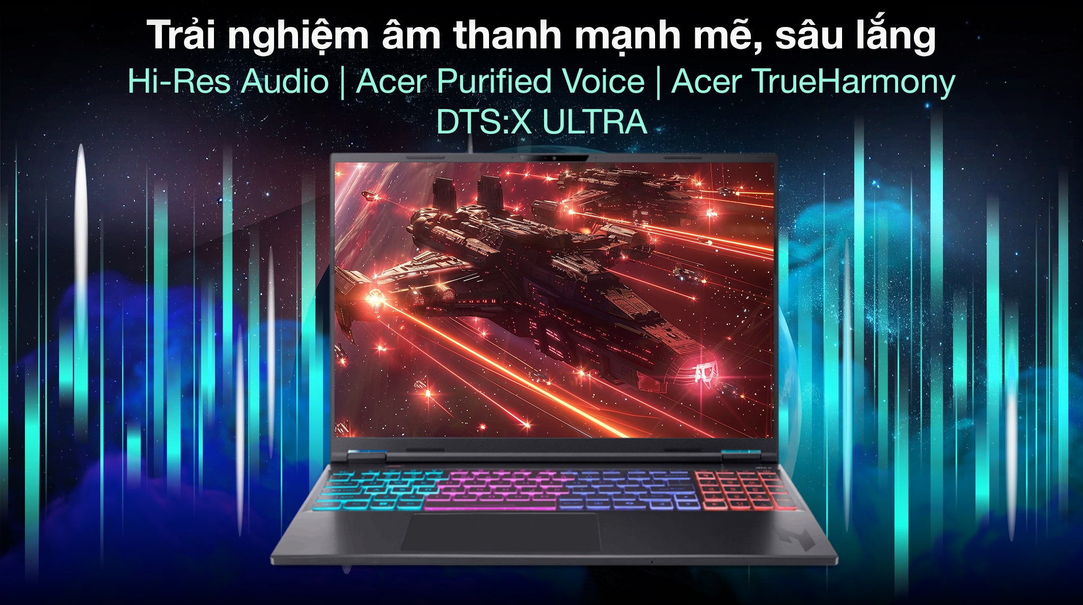 Laptop Acer Gaming Nitro ProPanel AN16S 61 R193 - NH.QXTSV.001 (R9 AI 365, 16GB, 512GB, RTX 5070 8GB, 2K+ 180Hz, Win11)