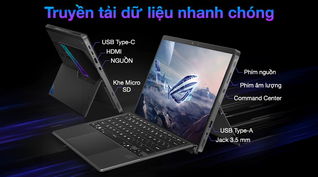 Laptop Asus ROG Flow Z13 GZ302EA - RU145WS (RYZEN AI MAX+ 395, 128GB, 1TB, WQXGA 180Hz, OfficeH24+365B, Win11)