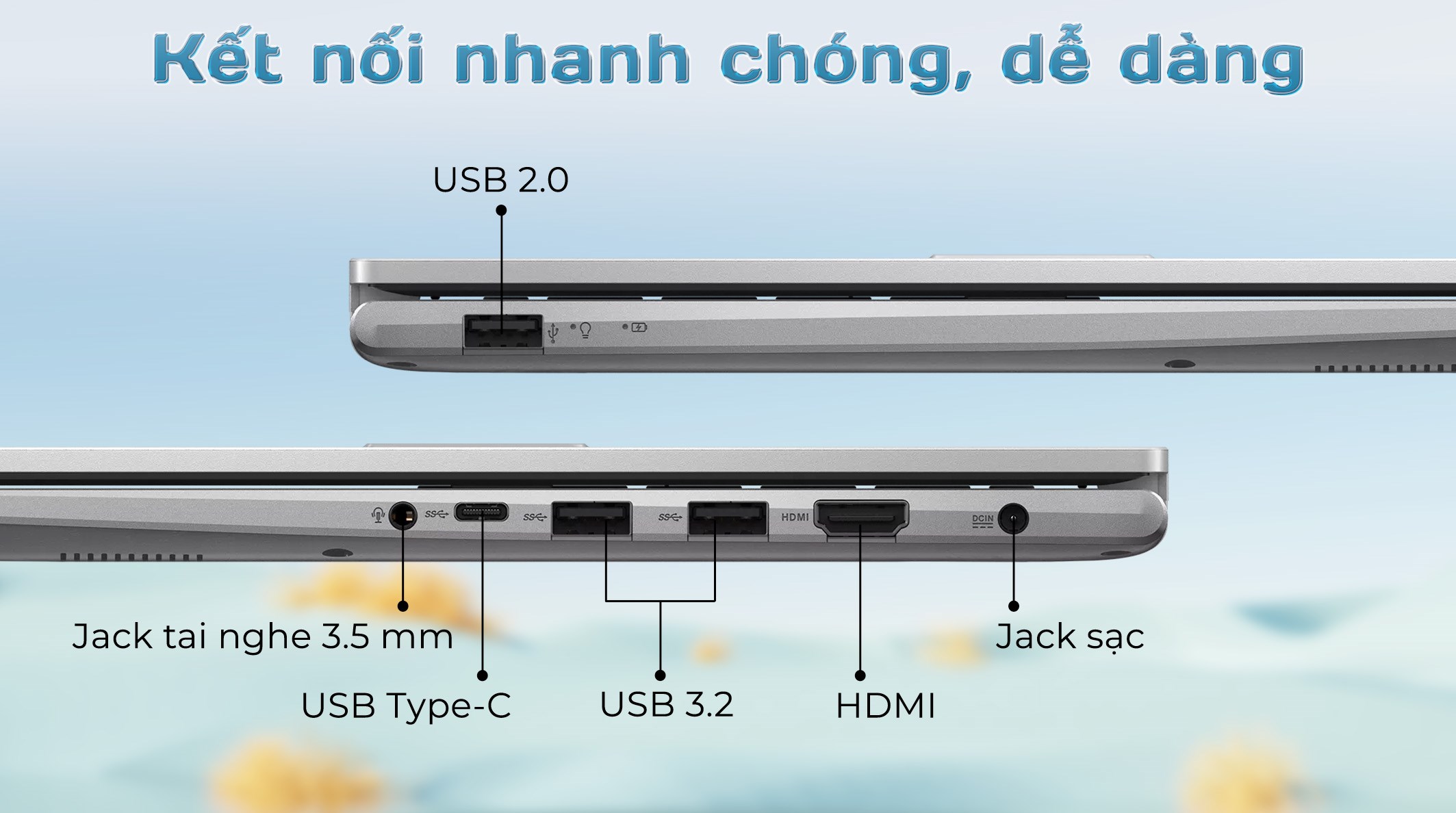 Laptop Asus Vivobook 14 X1404VA - EB260W (Core 5 120U, 16GB, 512GB, Full HD, Win11)