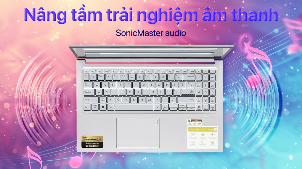 Laptop Asus Vivobook 15 X1504VA - BQ295W (Core 7 150U, 16GB, 512GB, Full HD, Win11)