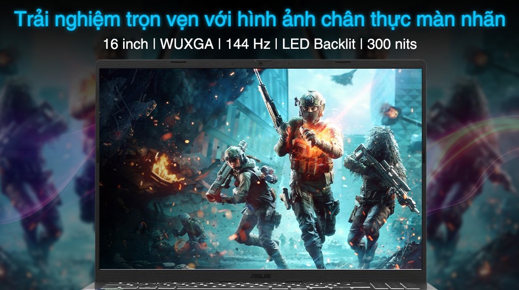 Laptop Asus Gaming V16 V3607VJ - RP071W (Core 5 210H, 16GB, 512GB, RTX 3050 6GB, WUXGA 144Hz, Win11)