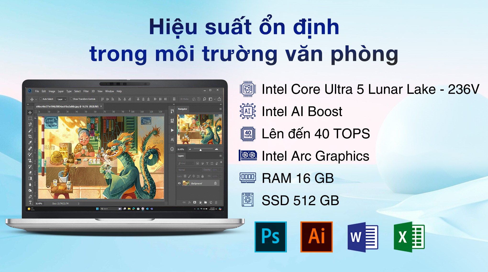 Laptop Dell Pro 13 Plus PB13250 - 236V-16512W (Ultra 5 236V, 16GB, 512GB, Full HD+, KYHD, Win11)