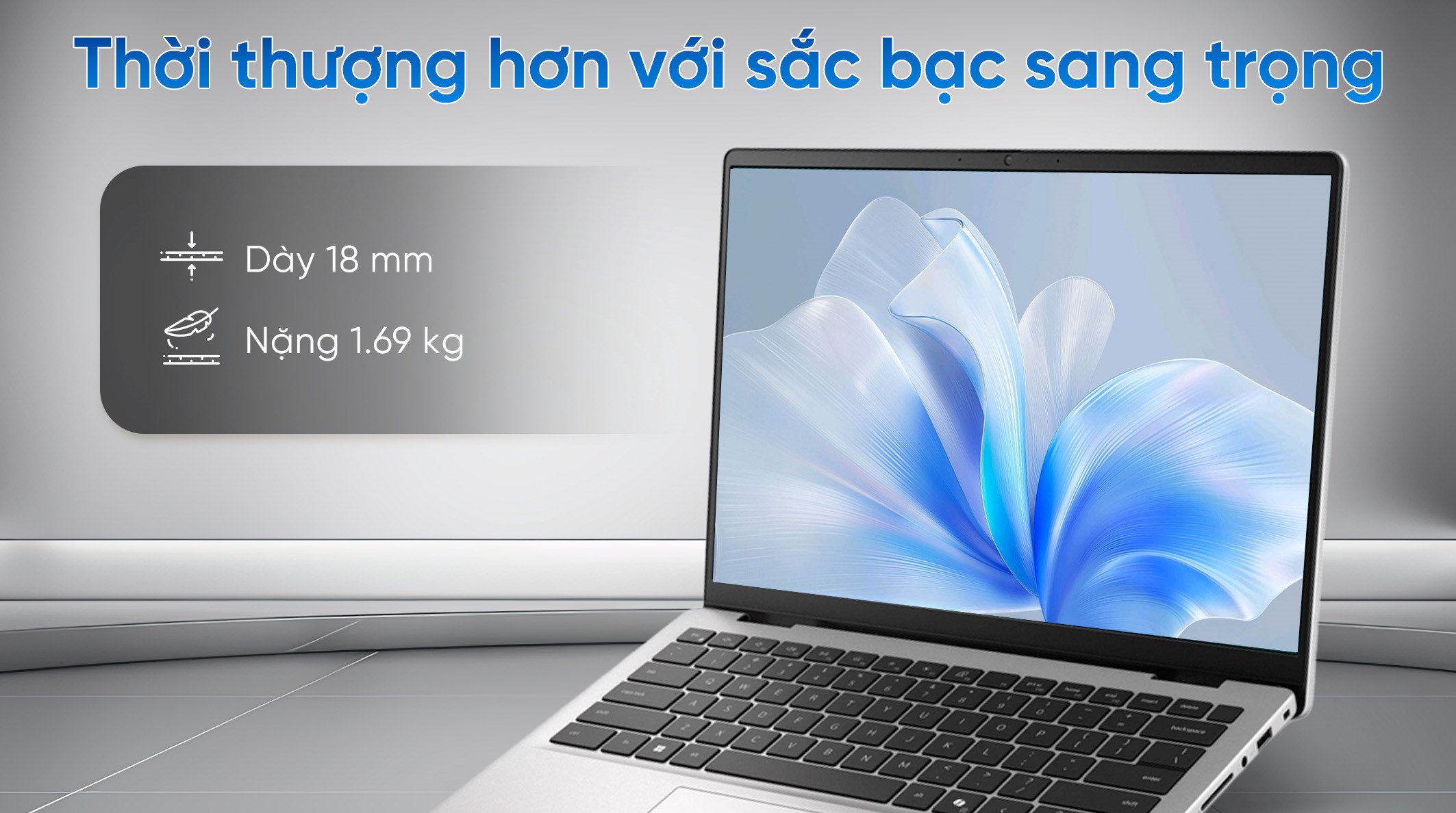 Laptop Dell 14 DC14250 - DC4C5386W (Core 5 120U, 16GB, 512GB, Full HD+, OfficeH24+365, Win11)
