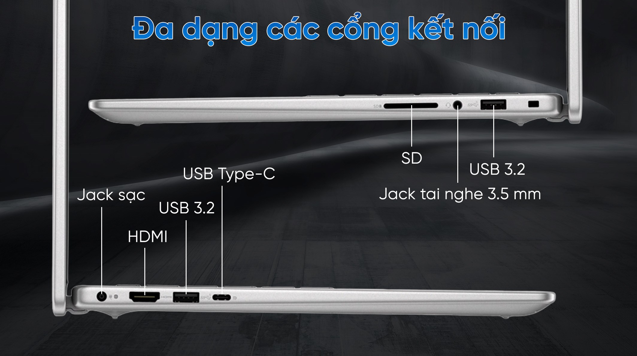 Laptop Dell 14 DC14250 - DC4C5386W (Core 5 120U, 16GB, 512GB, Full HD+, OfficeH24+365, Win11)