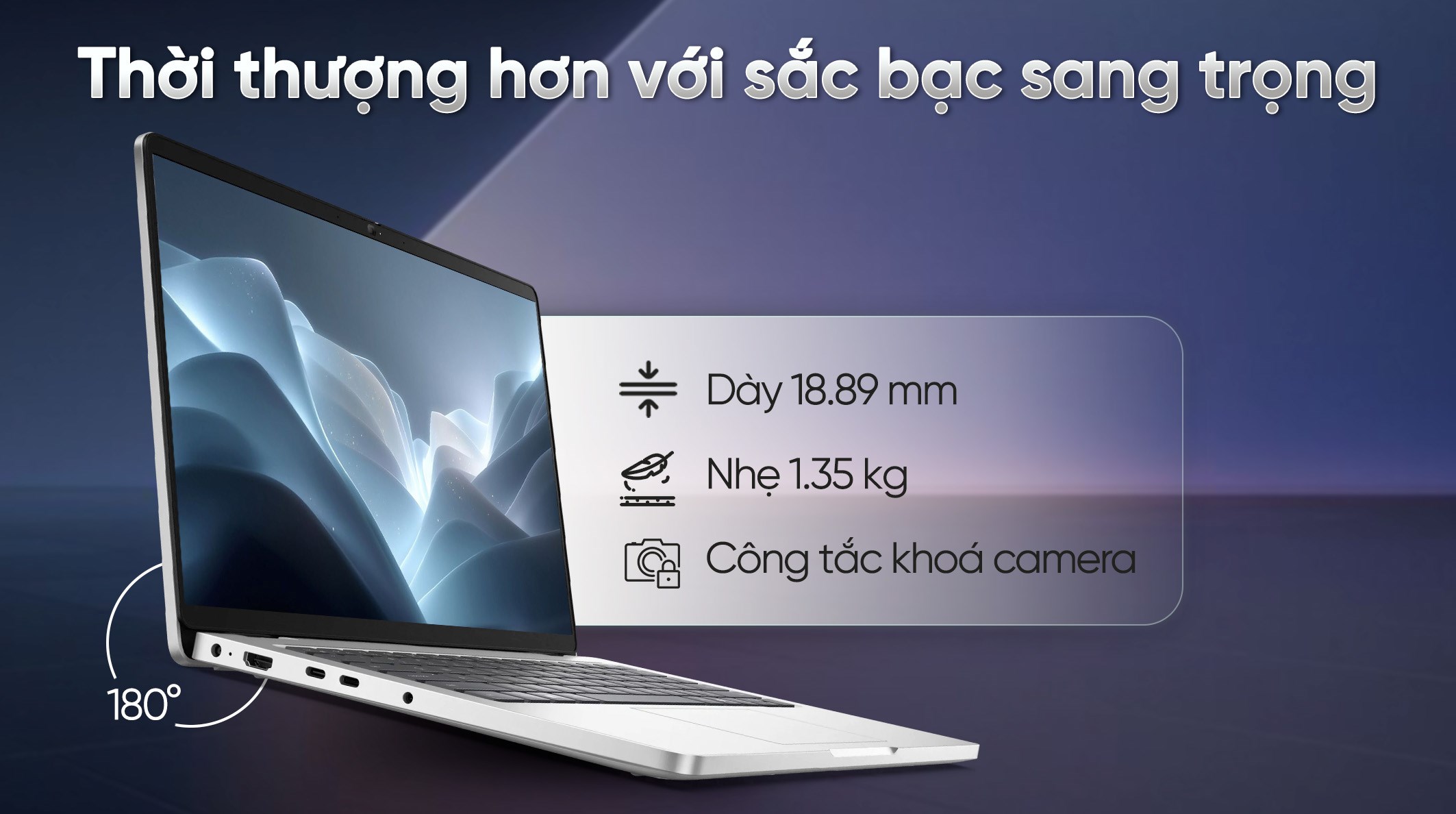 Laptop Dell Pro 14 PC14250 - 235U-16512W (Ultra 5 235U, 16GB, 512GB, Full HD+, KYHD, Win11Pro)