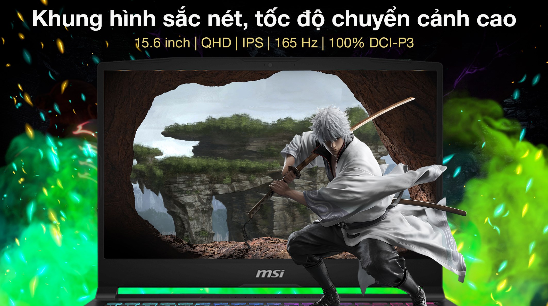 Laptop MSI Gaming Katana 15 HX B14WGK - 022VN (i9 14900HX, 32GB, 1TB, RTX 5070 8GB, QHD 165Hz, Win11)