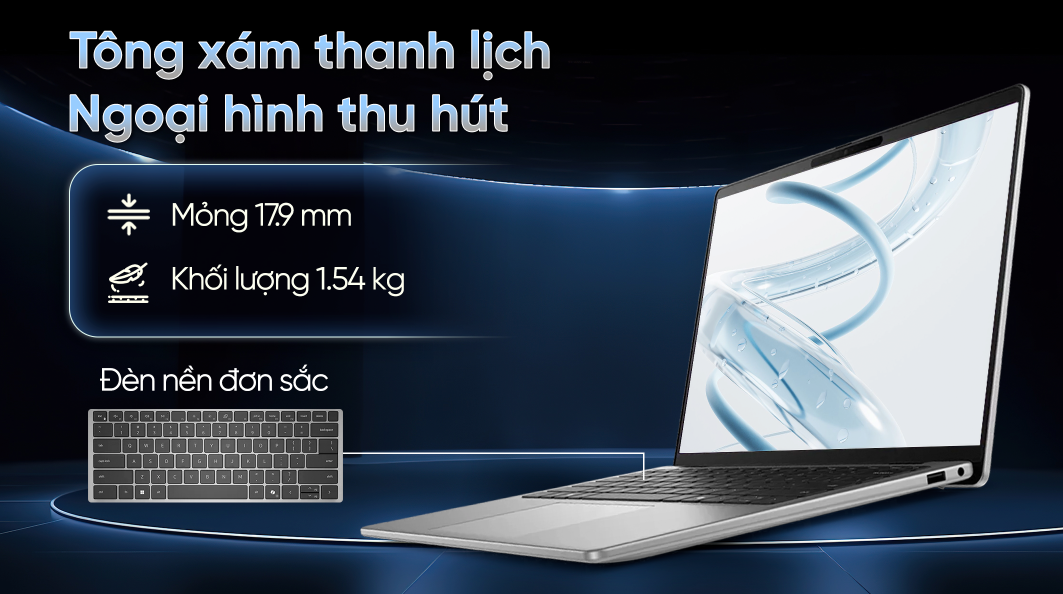 Laptop Dell Inspiron 14 5441 - 71069158 (X1 26 100, 16GB, 512GB, Full HD+, OfficeH24+365, Win11)