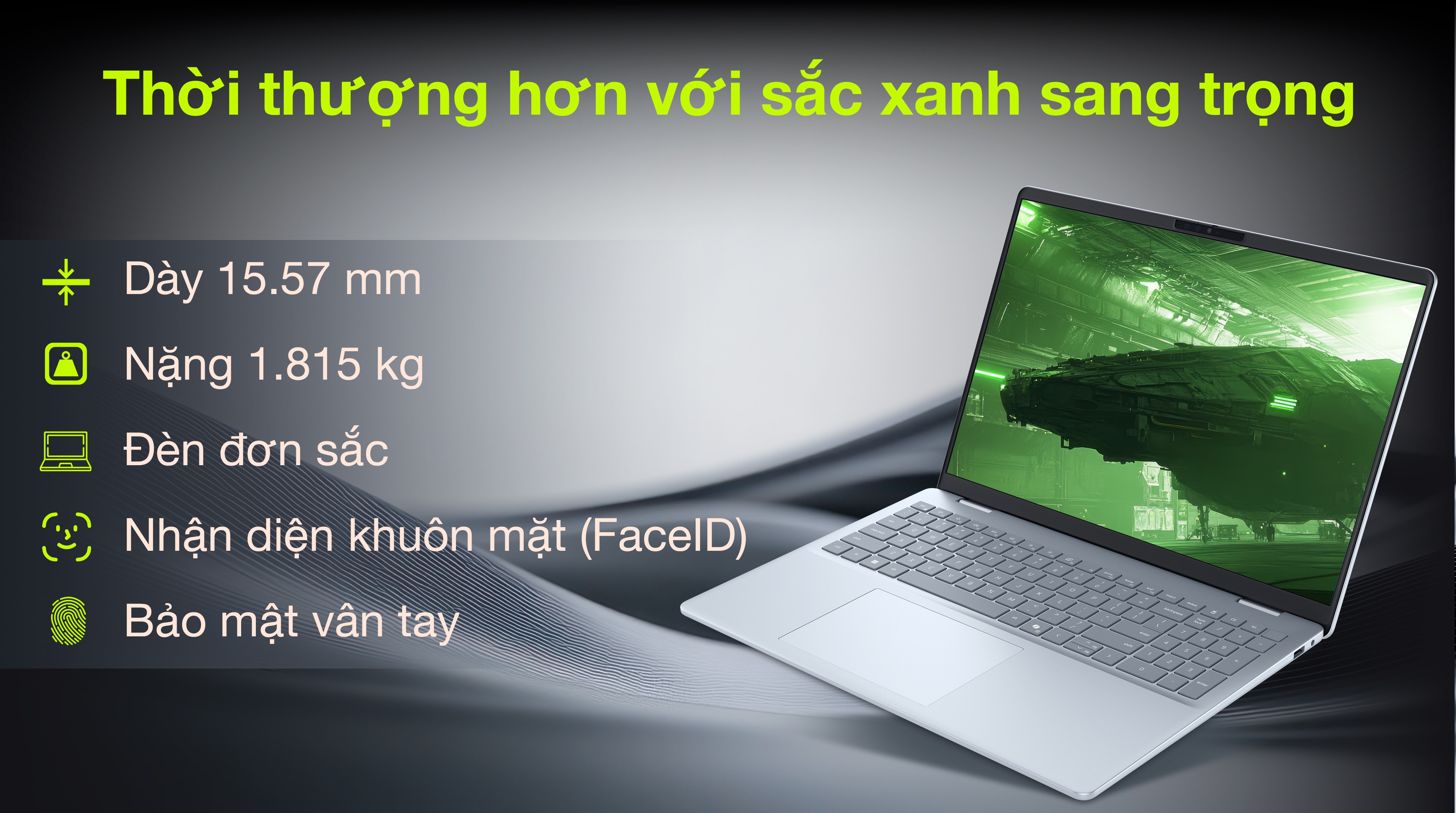 Laptop Dell 16 Plus DB16250 - X65NW7 (Ultra 7 256V, 16GB, 1TB, QHD+ 120Hz, OfficeH24+365, Win11)